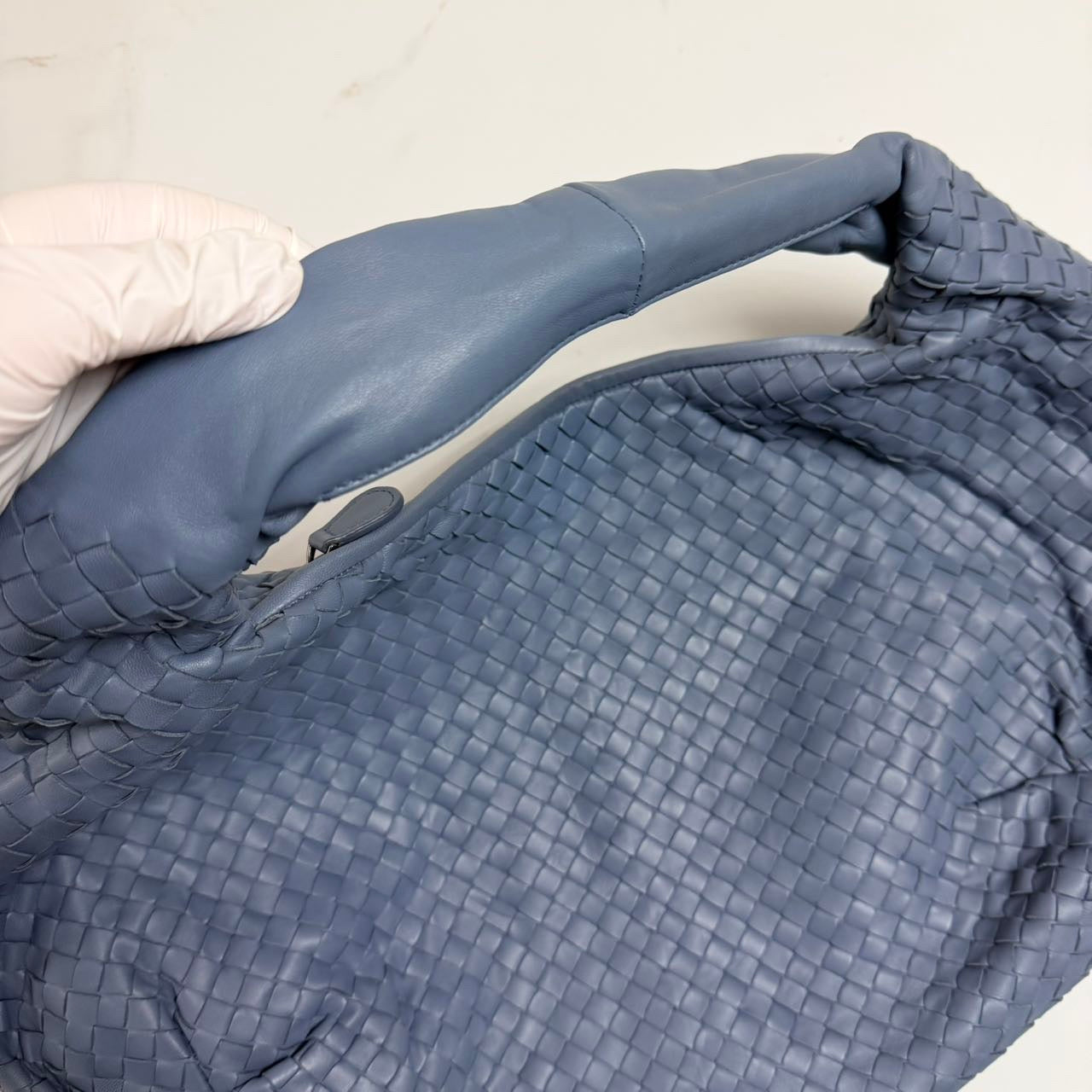 Bottega Veneta - The Pouch - Leather - Blue - (large)