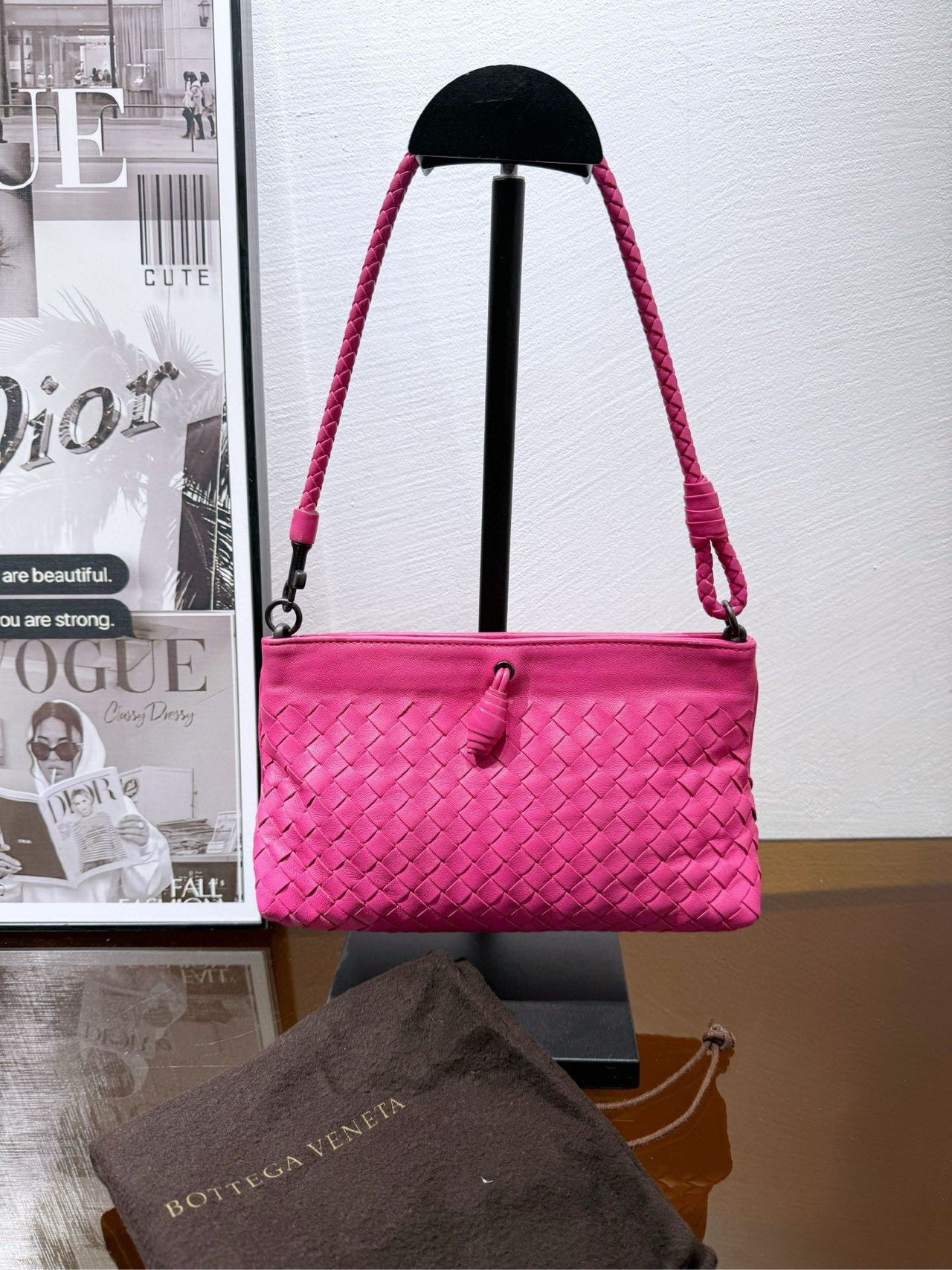Bottega Veneta - The Pouch - Leather - Pink - (mini)