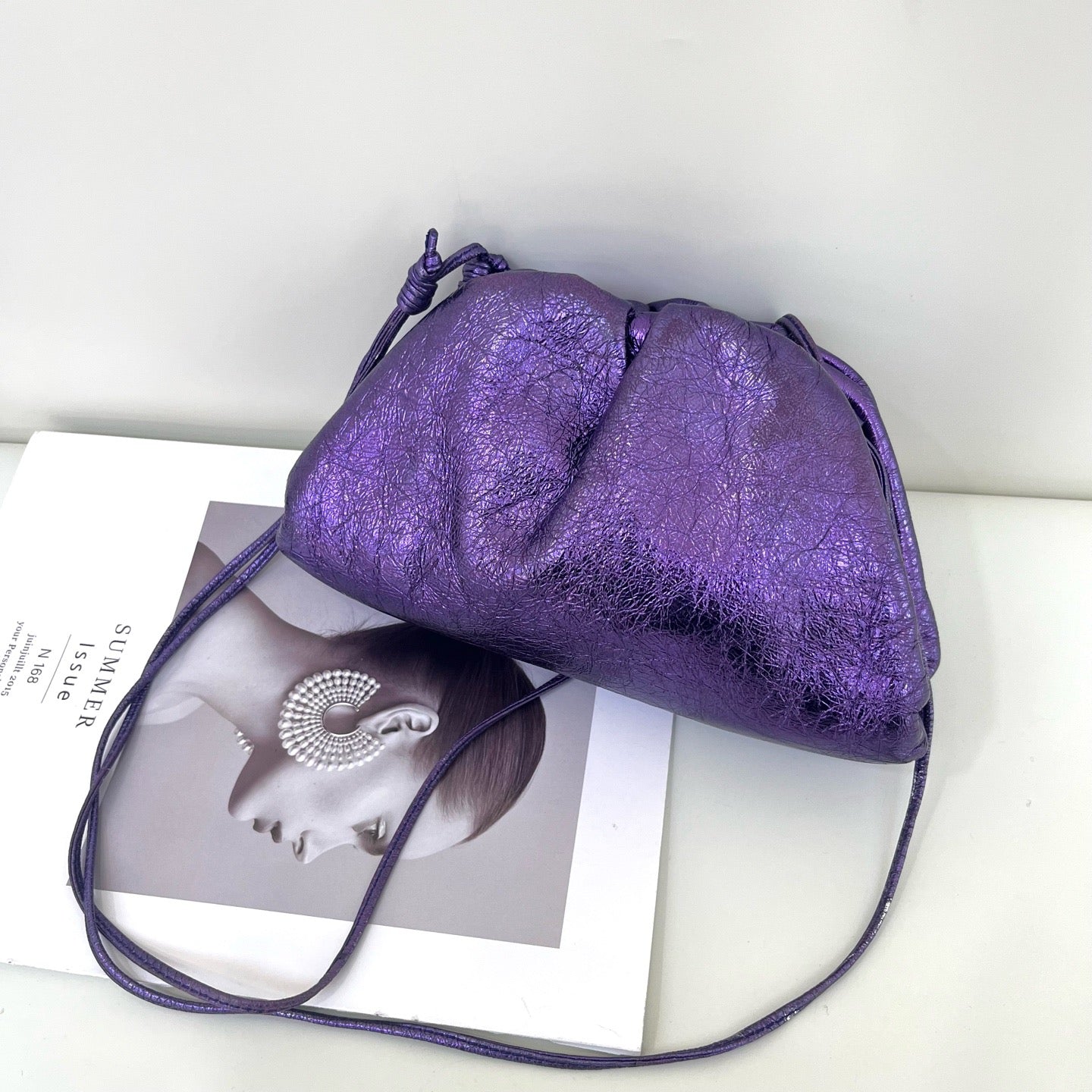 Bottega Veneta - The Pouch - Leather - Purple - (mini)