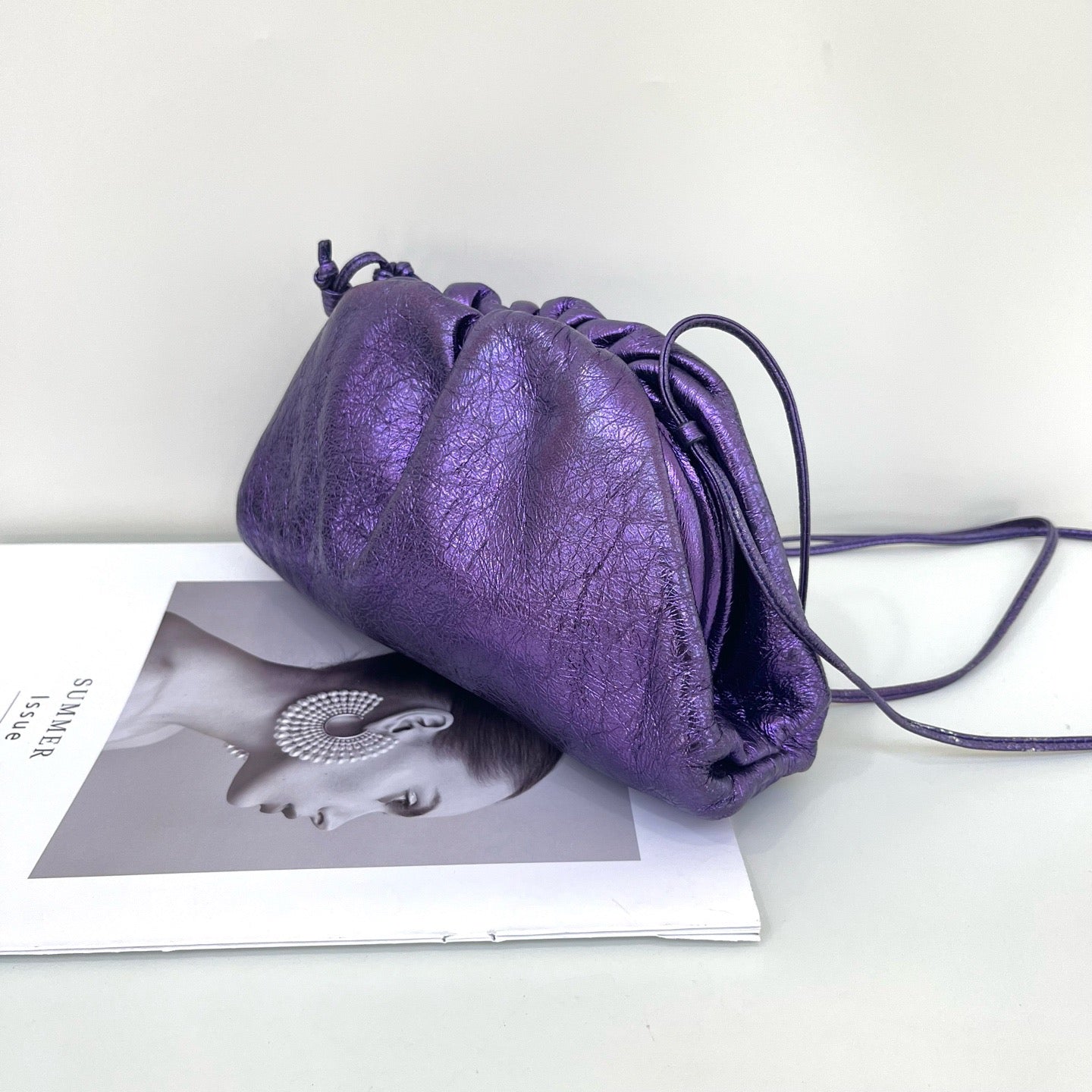 Bottega Veneta - The Pouch - Leather - Purple - (mini)