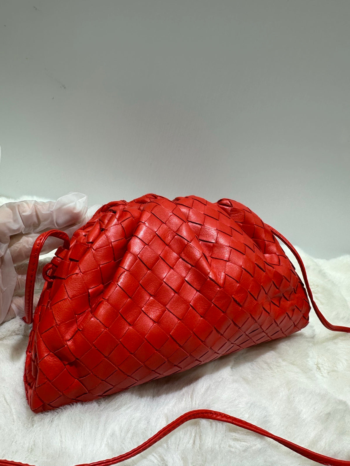 Bottega Veneta - The Pouch - Leather - Red - (small)