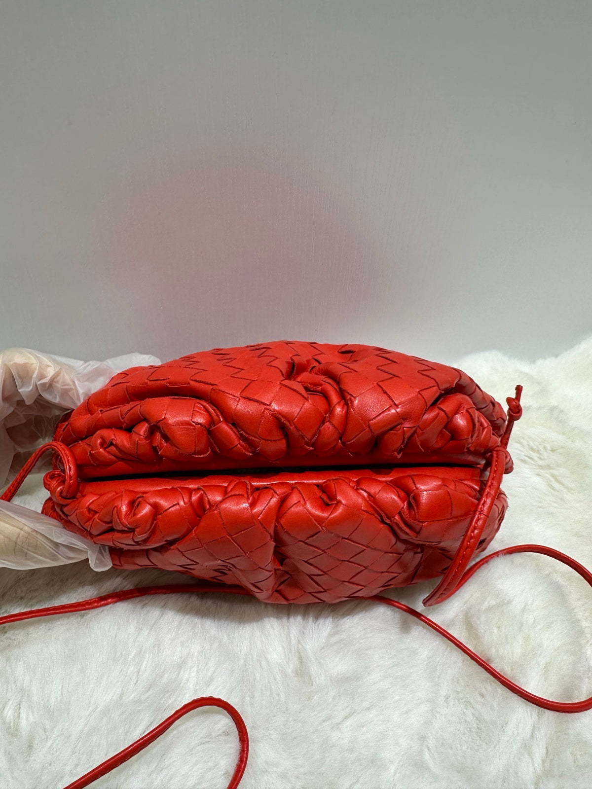 Bottega Veneta - The Pouch - Leather - Red - (small)
