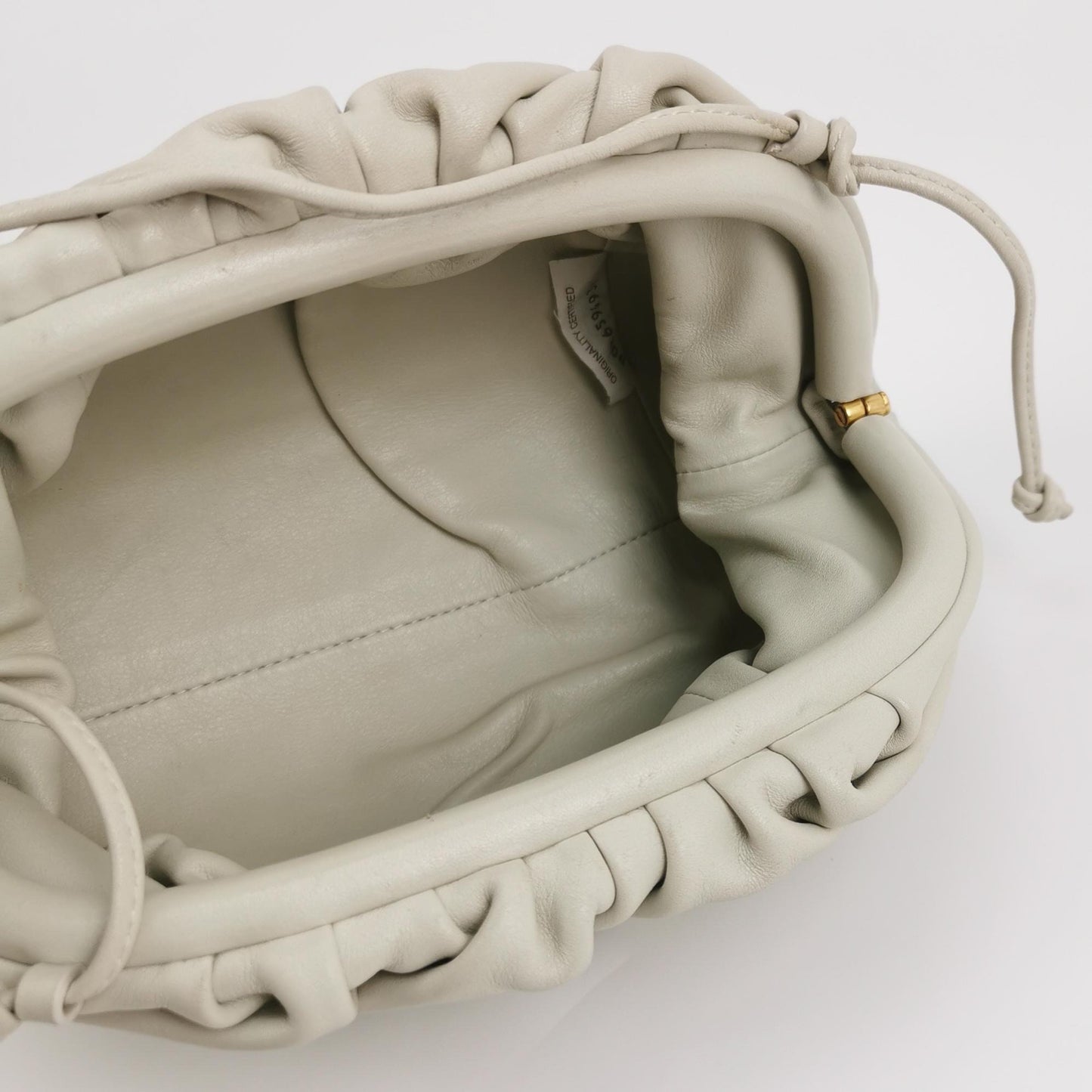 Bottega Veneta - The Pouch - Leather - White - (mini)