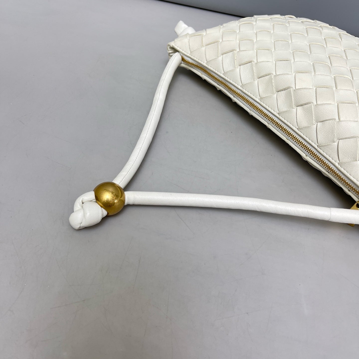 Bottega Veneta - The Pouch - Leather - White - (small)