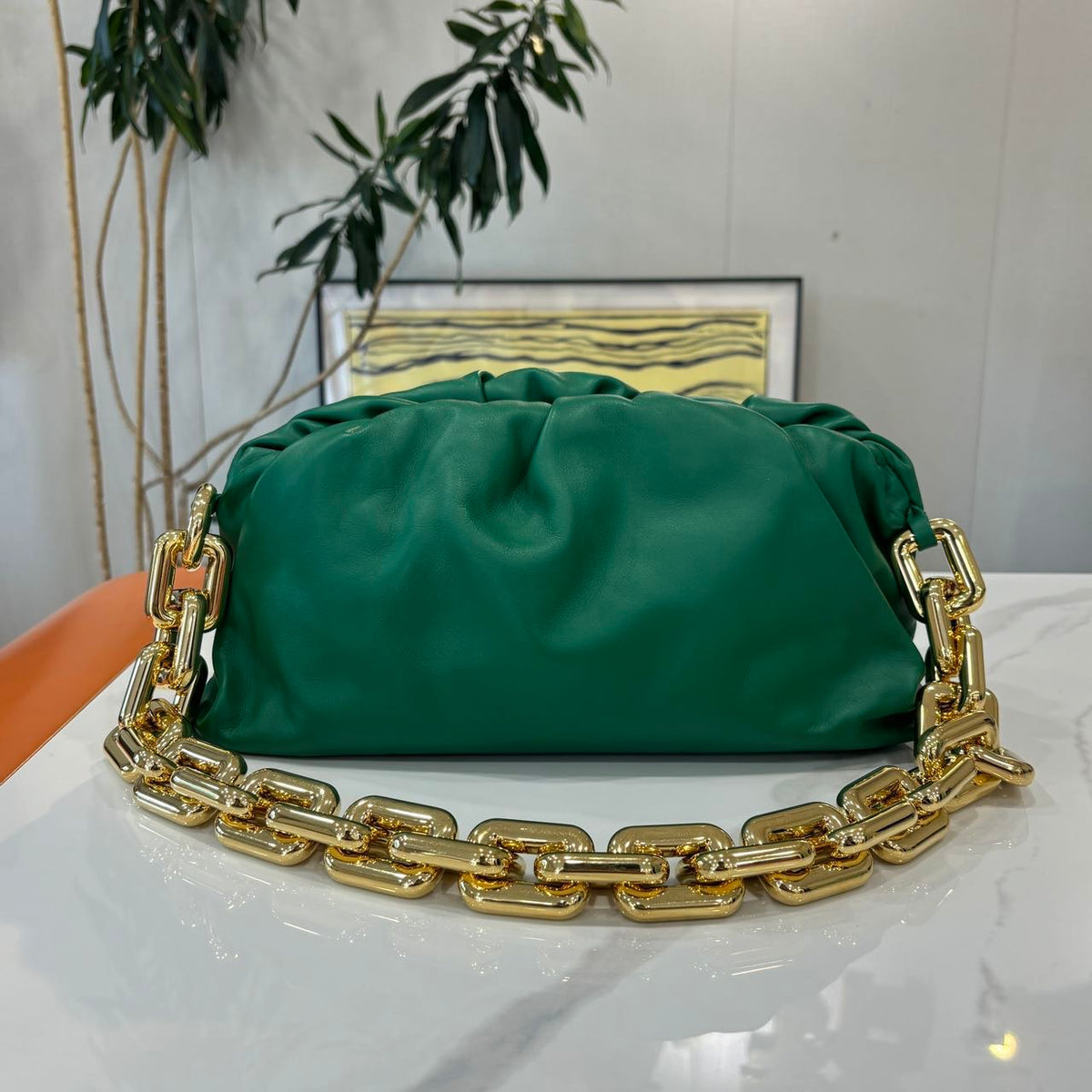 Bottega Veneta - The Pouch Teen - Leather - Green