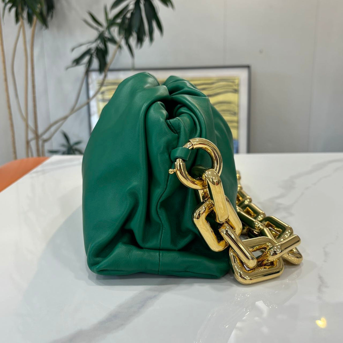 Bottega Veneta - The Pouch Teen - Leather - Green
