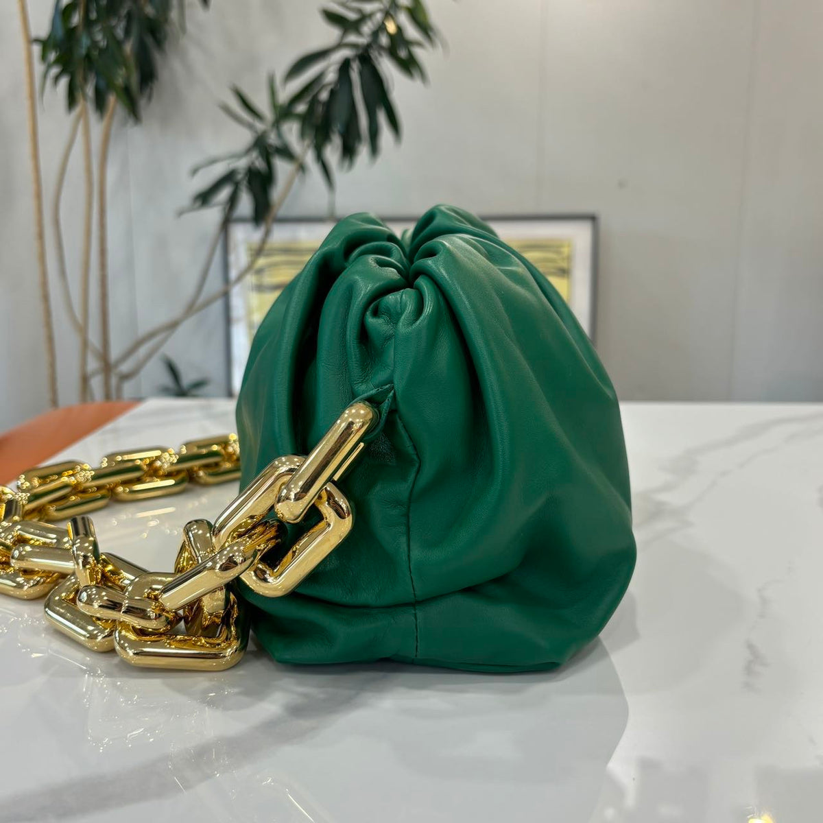 Bottega Veneta - The Pouch Teen - Leather - Green