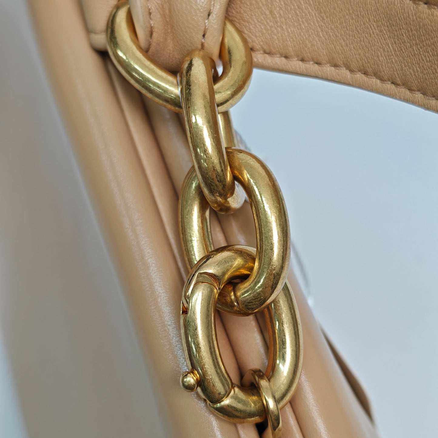 Bottega Veneta - Tip Bag - Leather - Beige - (mini)