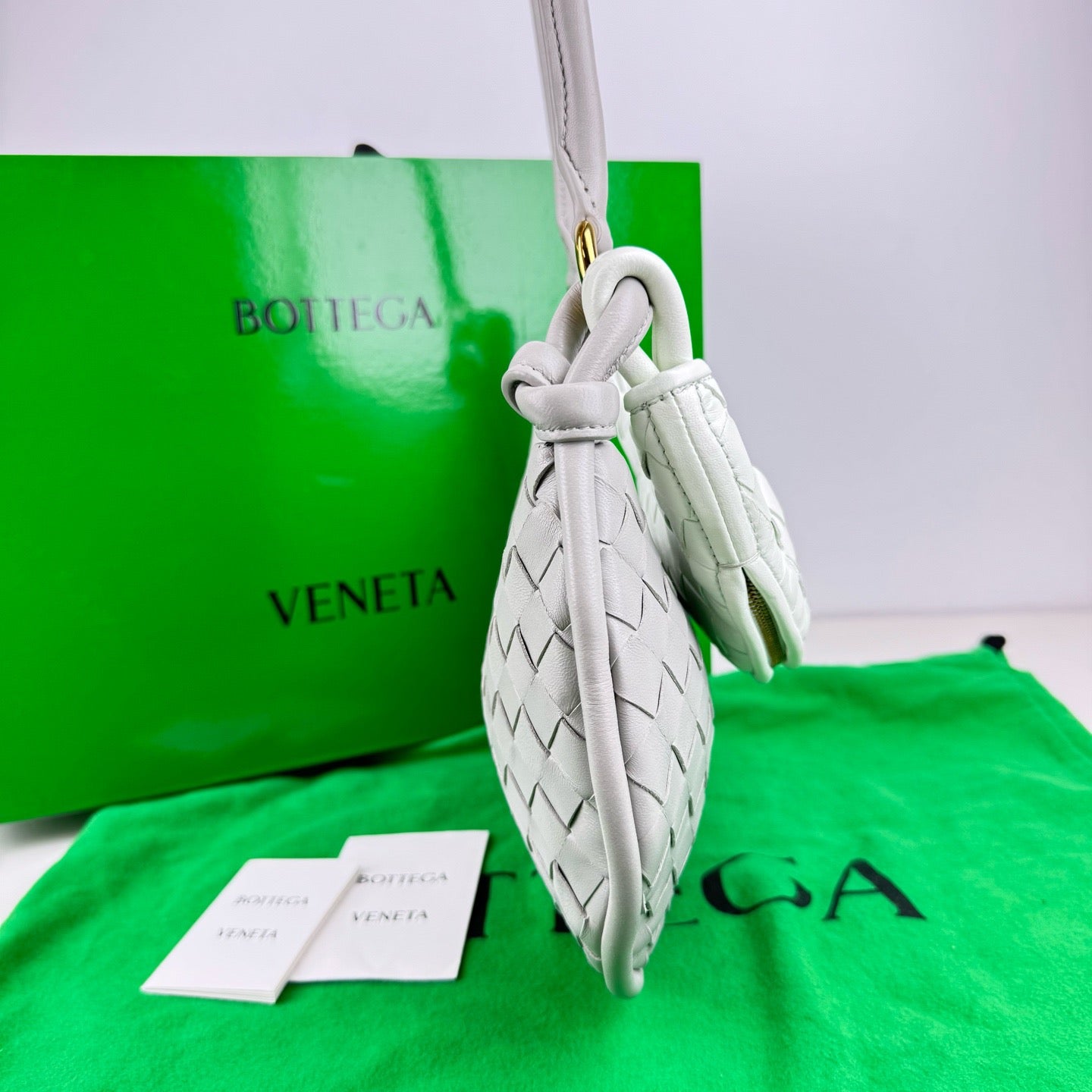 Bottega Veneta - Twin Star Weave - Leather - White - (Small)