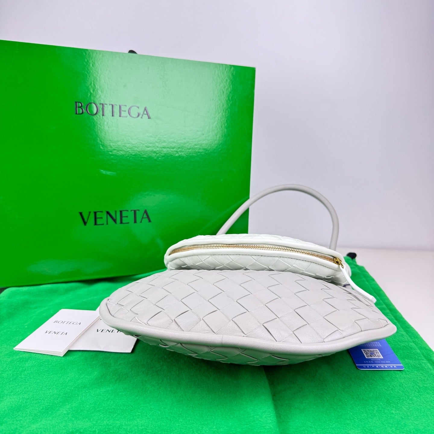 Bottega Veneta - Twin Star Weave - Leather - White - (Small)