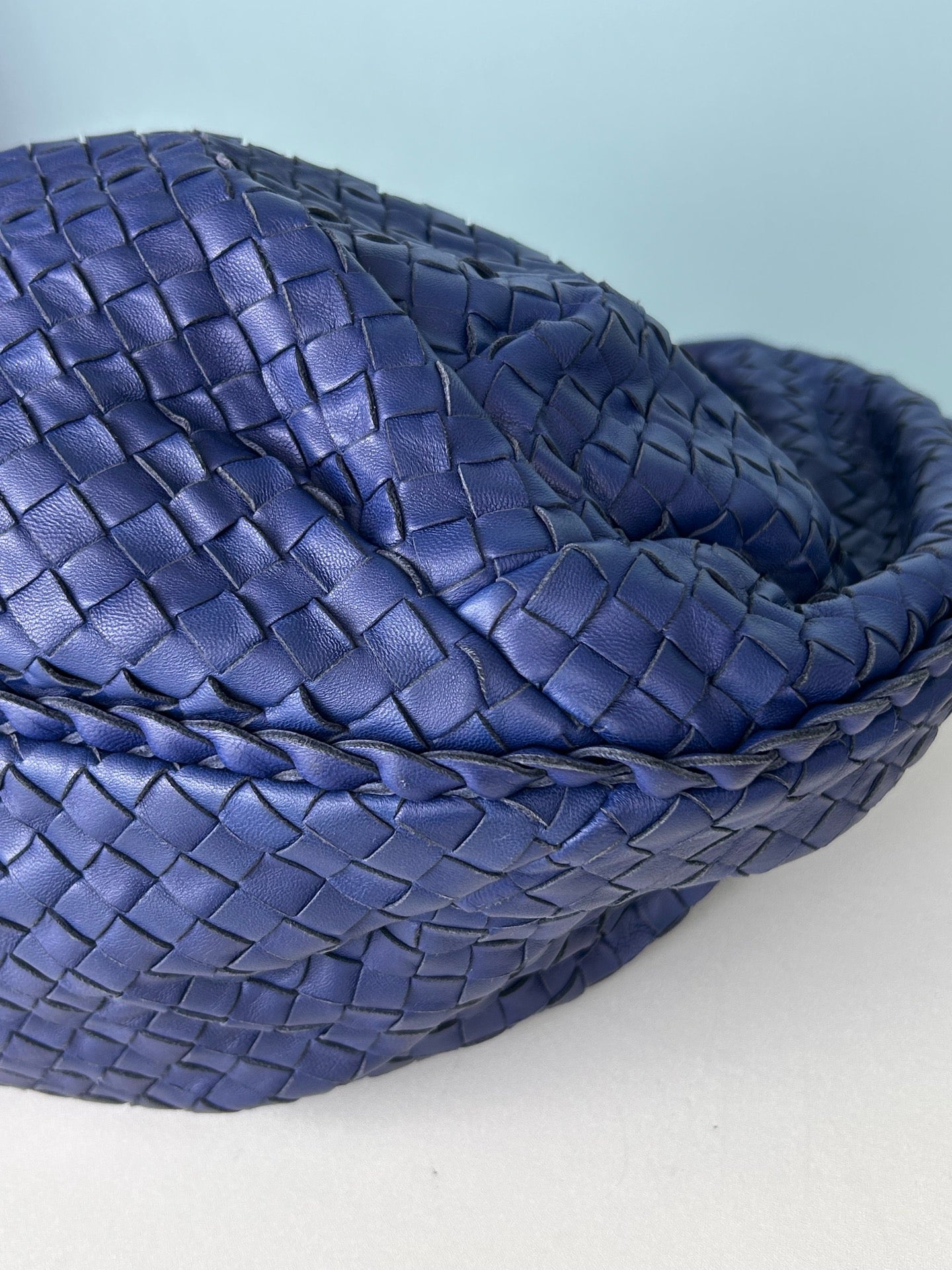 Bottega Veneta - Veneta - Leather - Blue - (large)
