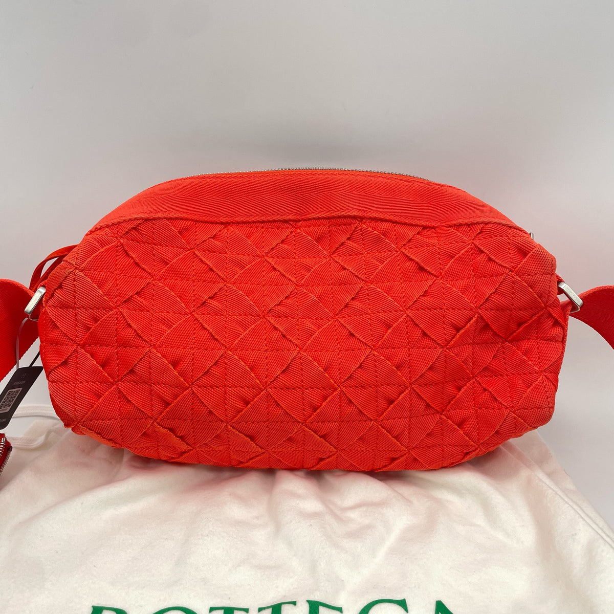 Bottega Veneta - Woven Crossbody Bag - Synthetic - Red