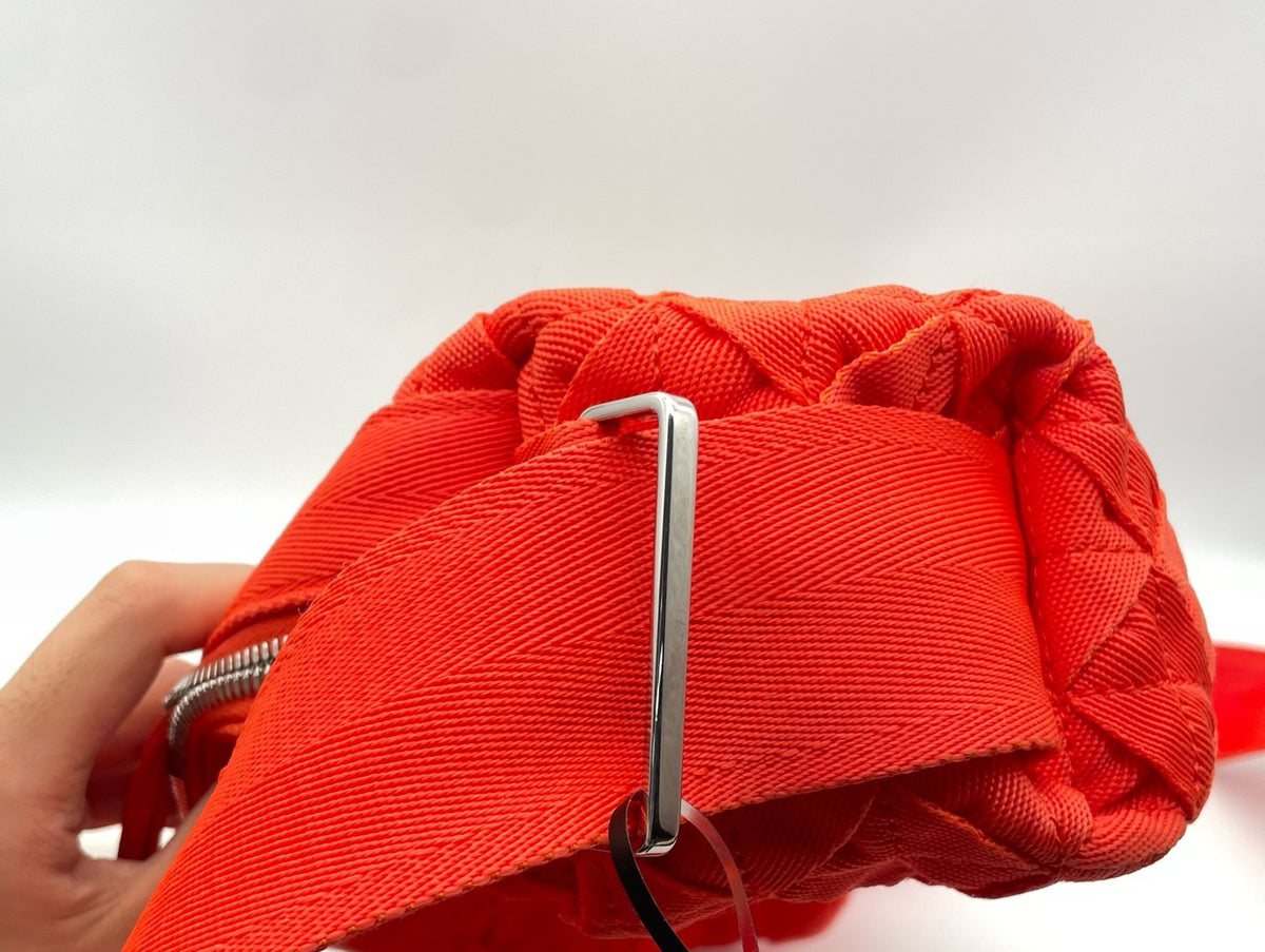 Bottega Veneta - Woven Crossbody Bag - Synthetic - Red