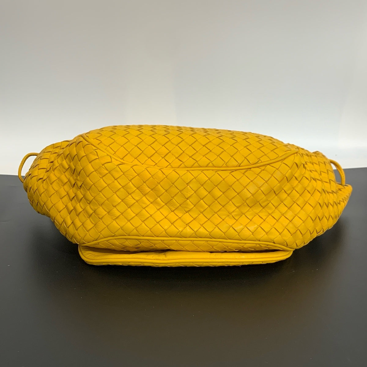 Bottega Veneta - Woven Drawstring Crossbody Bag - Leather - Yellow - (Small)
