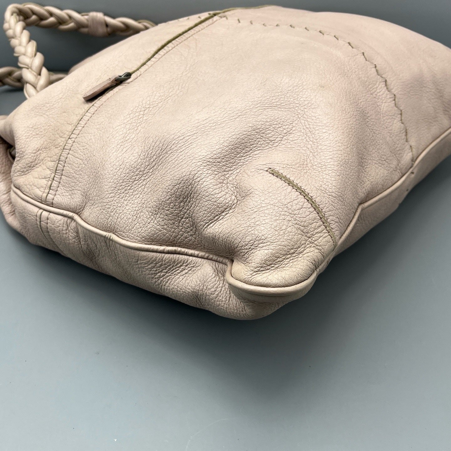 Bottega Veneta - Woven Handle Tote Bag - Leather - Pink - (large)