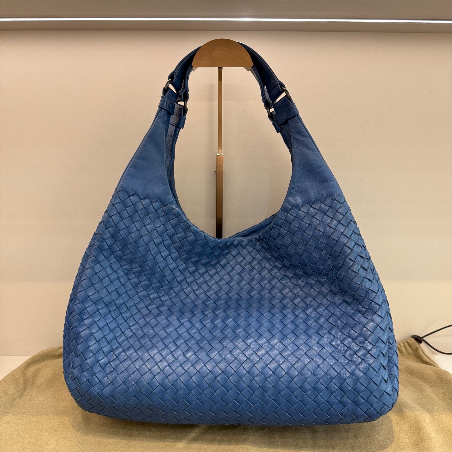 Bottega Veneta - Woven Hobo Bag - Leather - Blue - (Other)