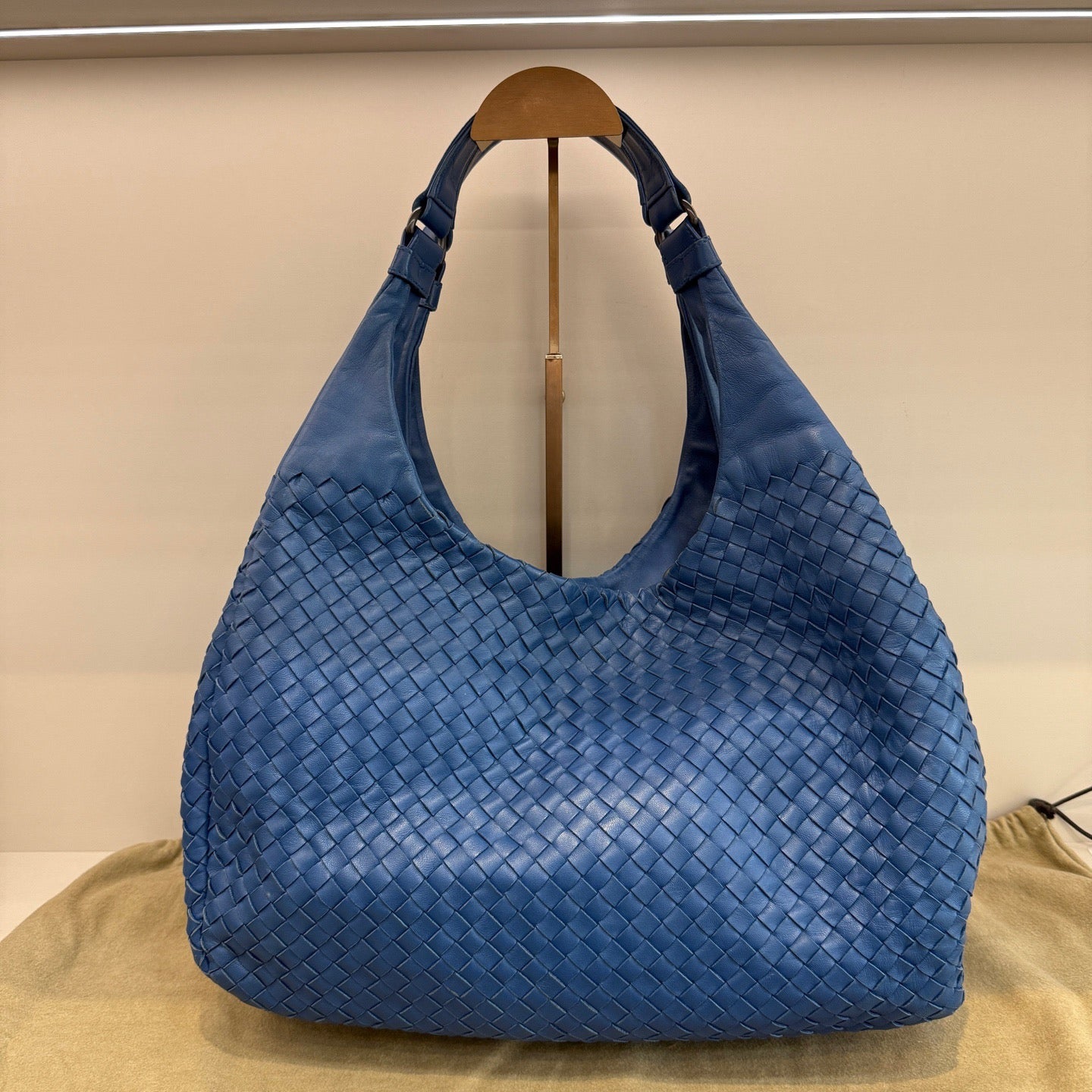 Bottega Veneta - Woven Hobo Bag - Leather - Blue - (Other)