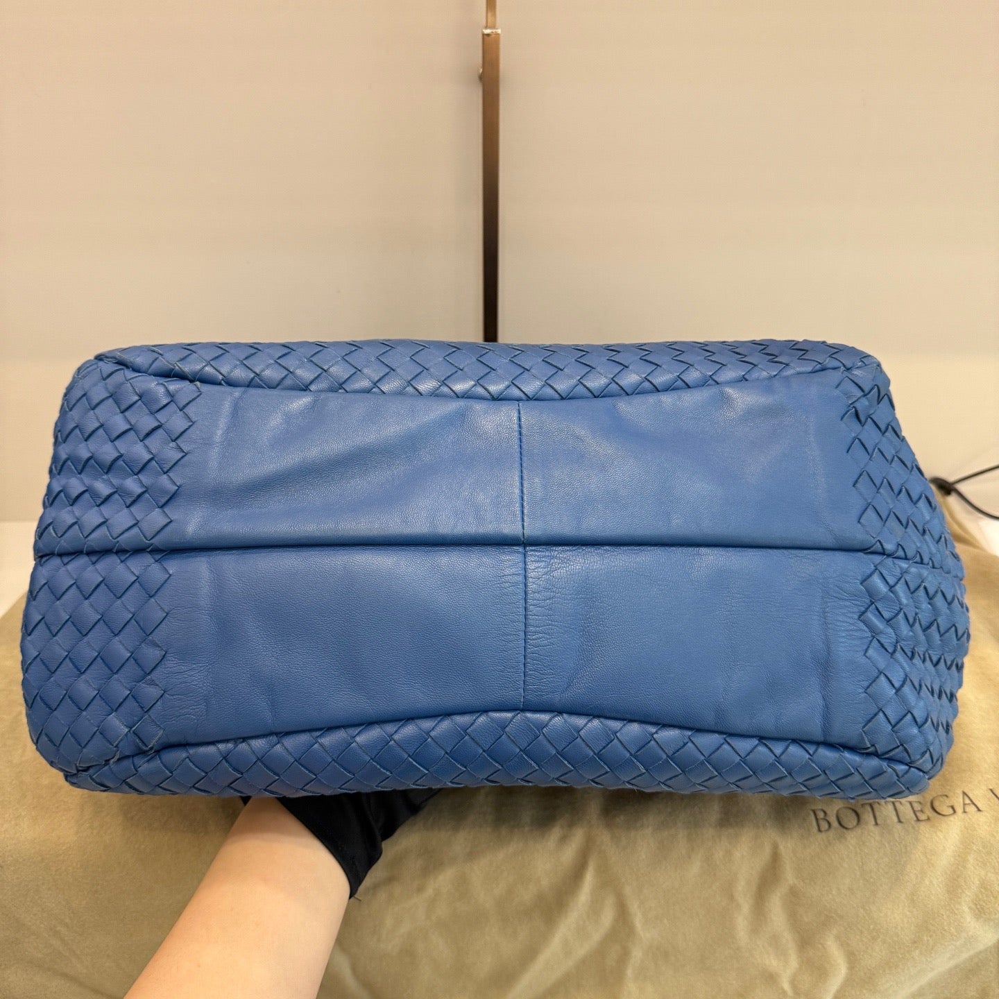 Bottega Veneta - Woven Hobo Bag - Leather - Blue - (Other)
