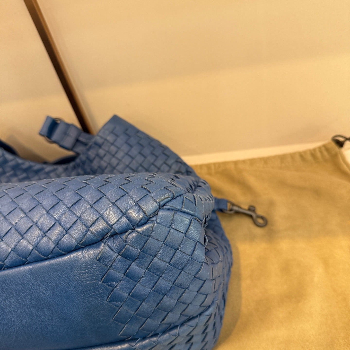 Bottega Veneta - Woven Hobo Bag - Leather - Blue - (Other)