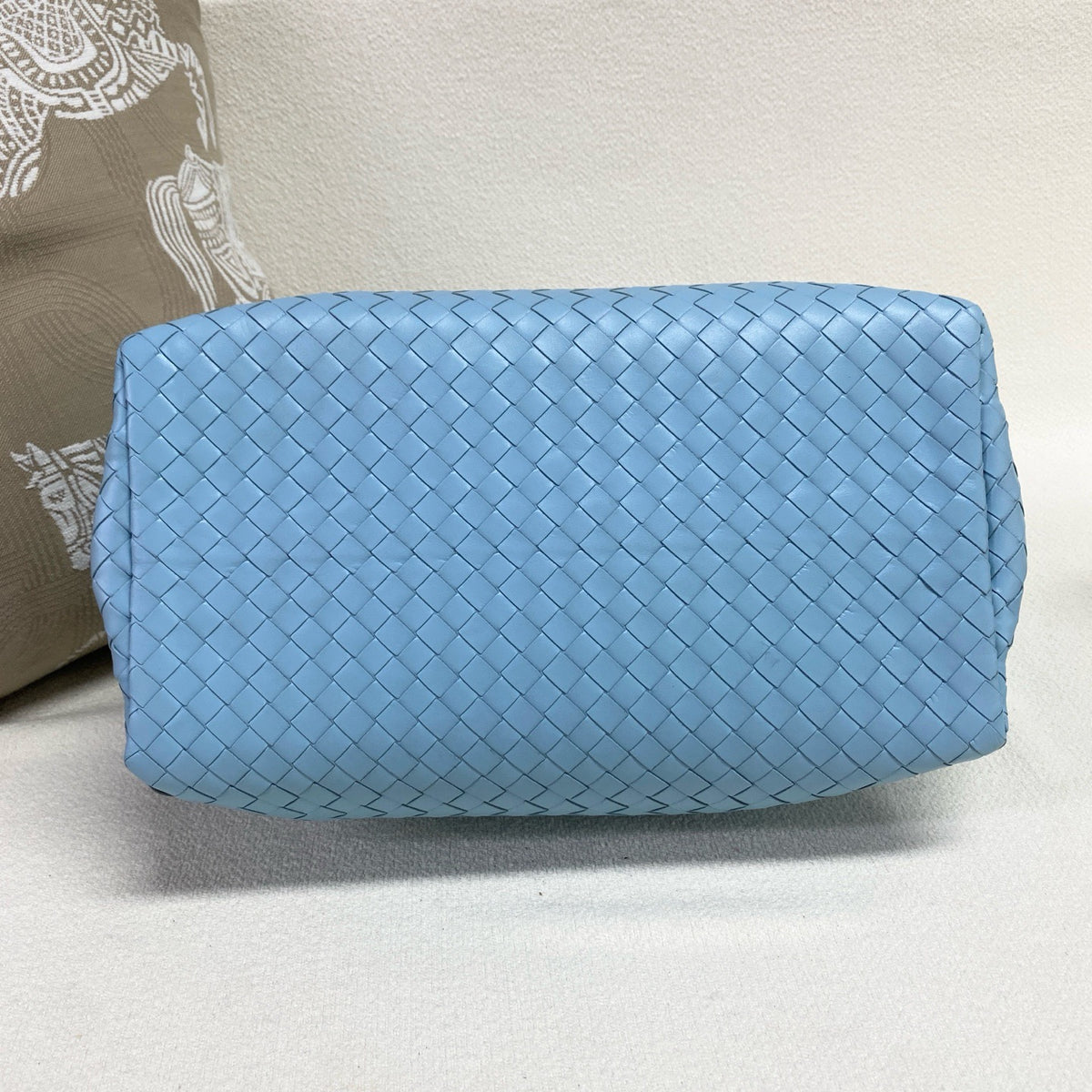 Bottega Veneta - Woven Tote Bag - Leather - Blue - (Medium)