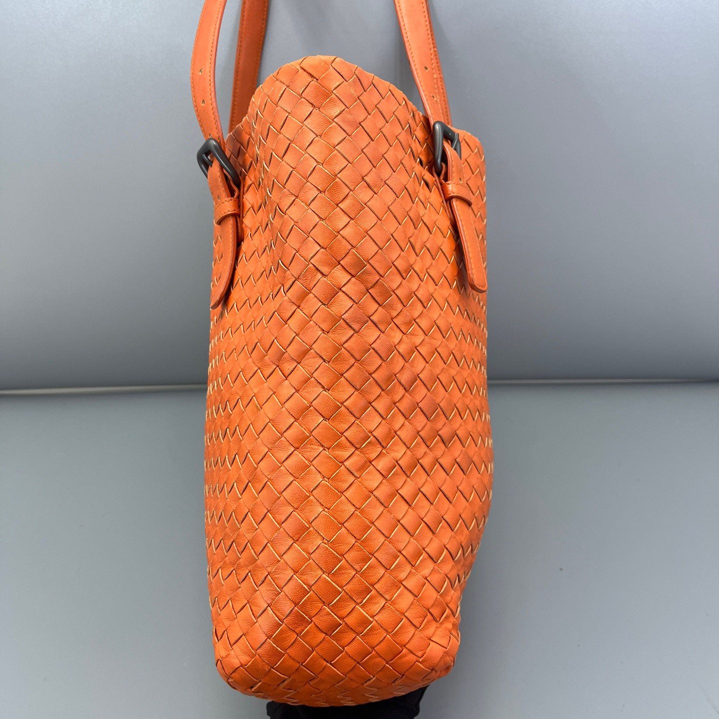 Bottega Veneta - Woven Tote Bag - Leather - Orange - (medium)