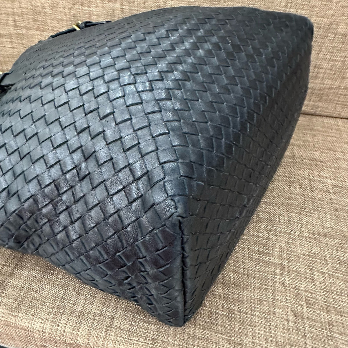 Bottega Veneta - Woven Tote - Leather - Black - (medium)