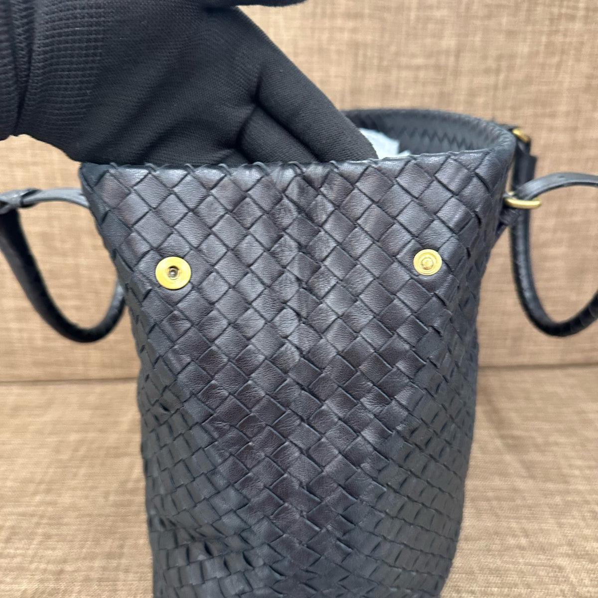 Bottega Veneta - Woven Tote - Leather - Black - (medium)