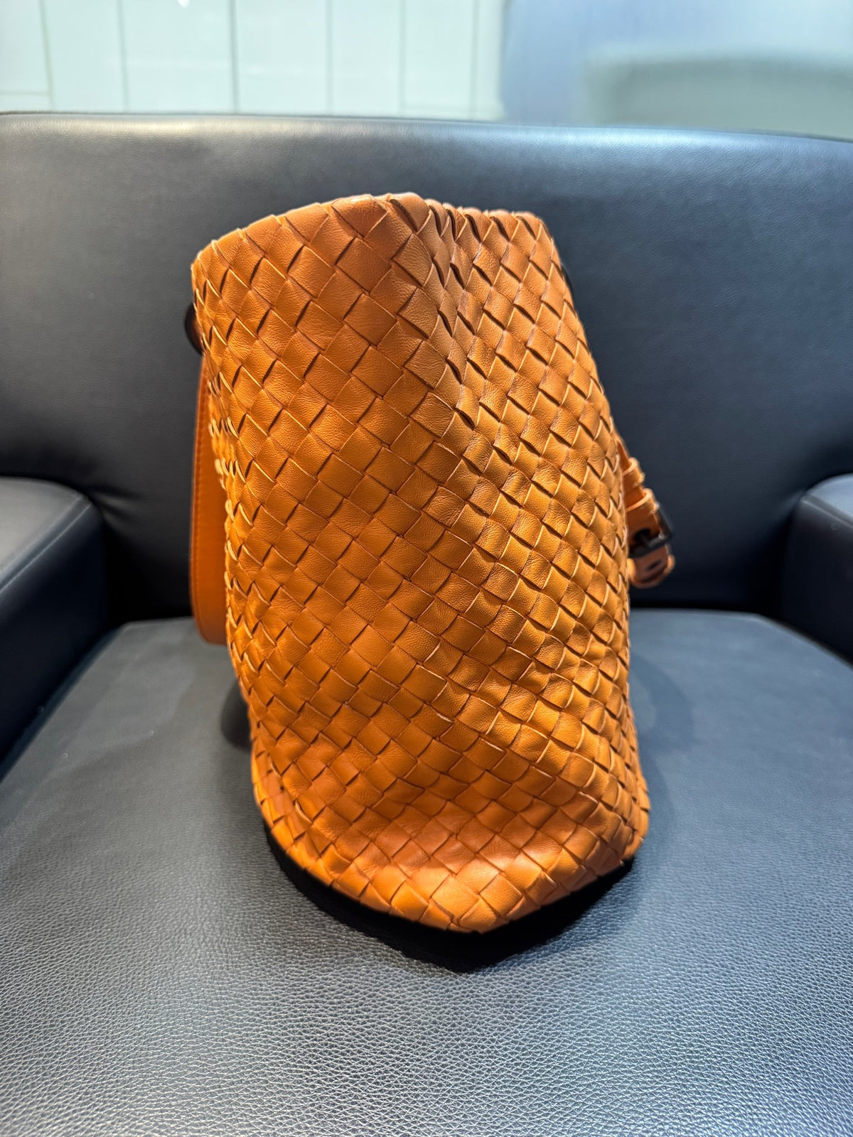 Bottega Veneta - Woven Tote - Leather - Orange - (medium)