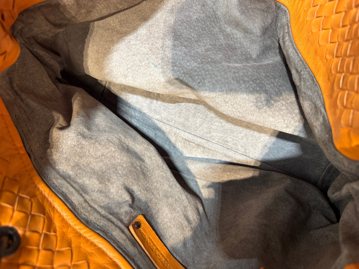 Bottega Veneta - Woven Tote - Leather - Orange - (medium)