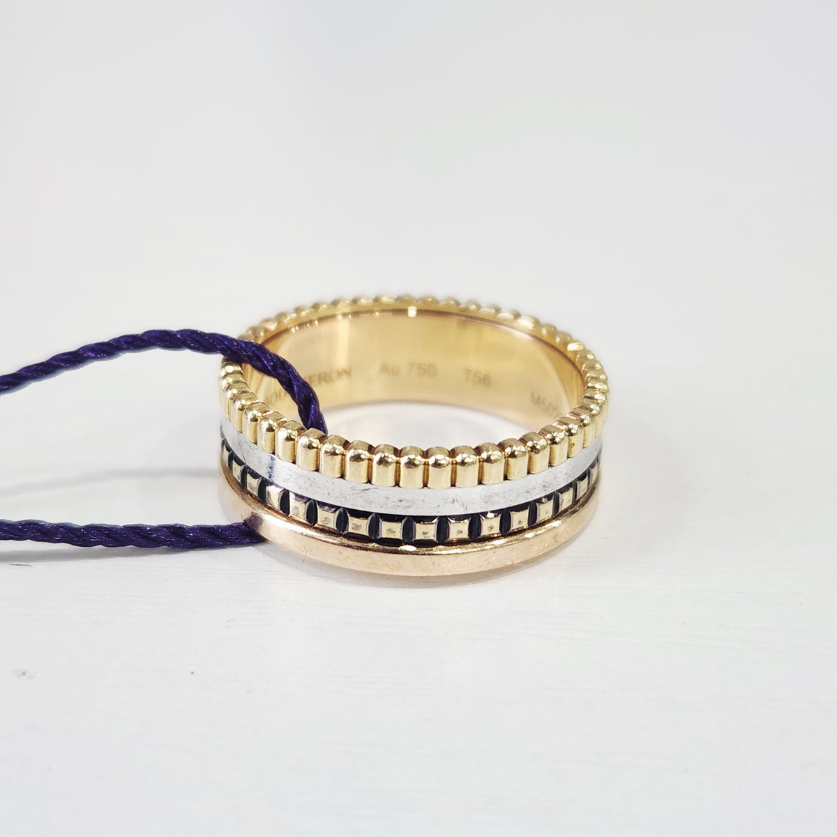 Boucheron - Quatre Classique - 18K rose gold, yellow gold and white gold, with brown PVD detailing - Multicolour - (56)