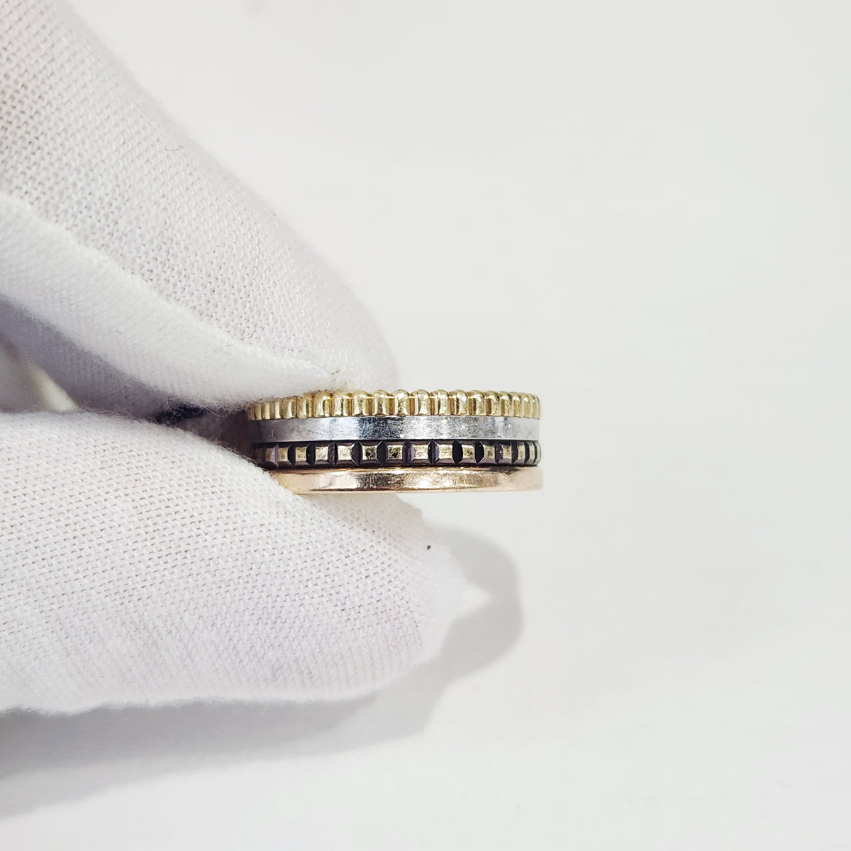 Boucheron - Quatre Classique - 18K rose gold, yellow gold and white gold, with brown PVD detailing - Multicolour - (56)