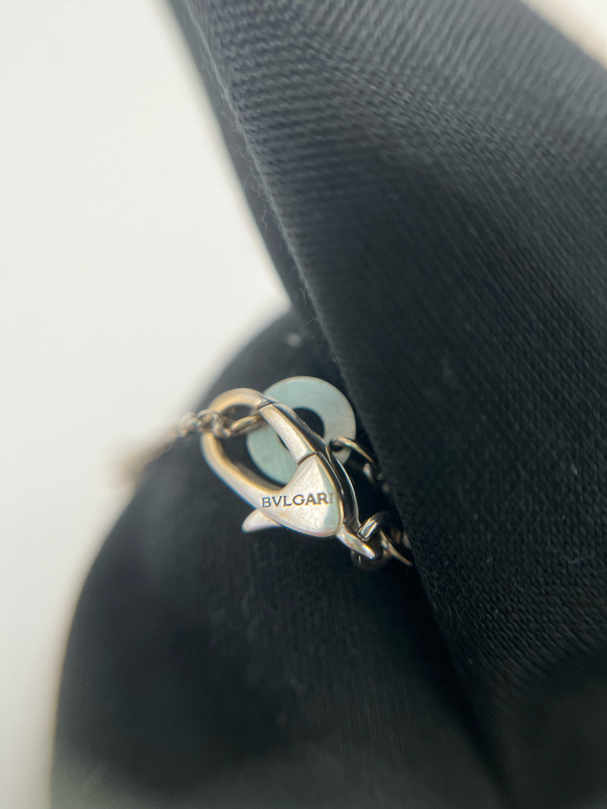 Bulgari - B.zero1 Medium-long - 18k white gold with diamond-set pendant - Silver - (Medium-long)