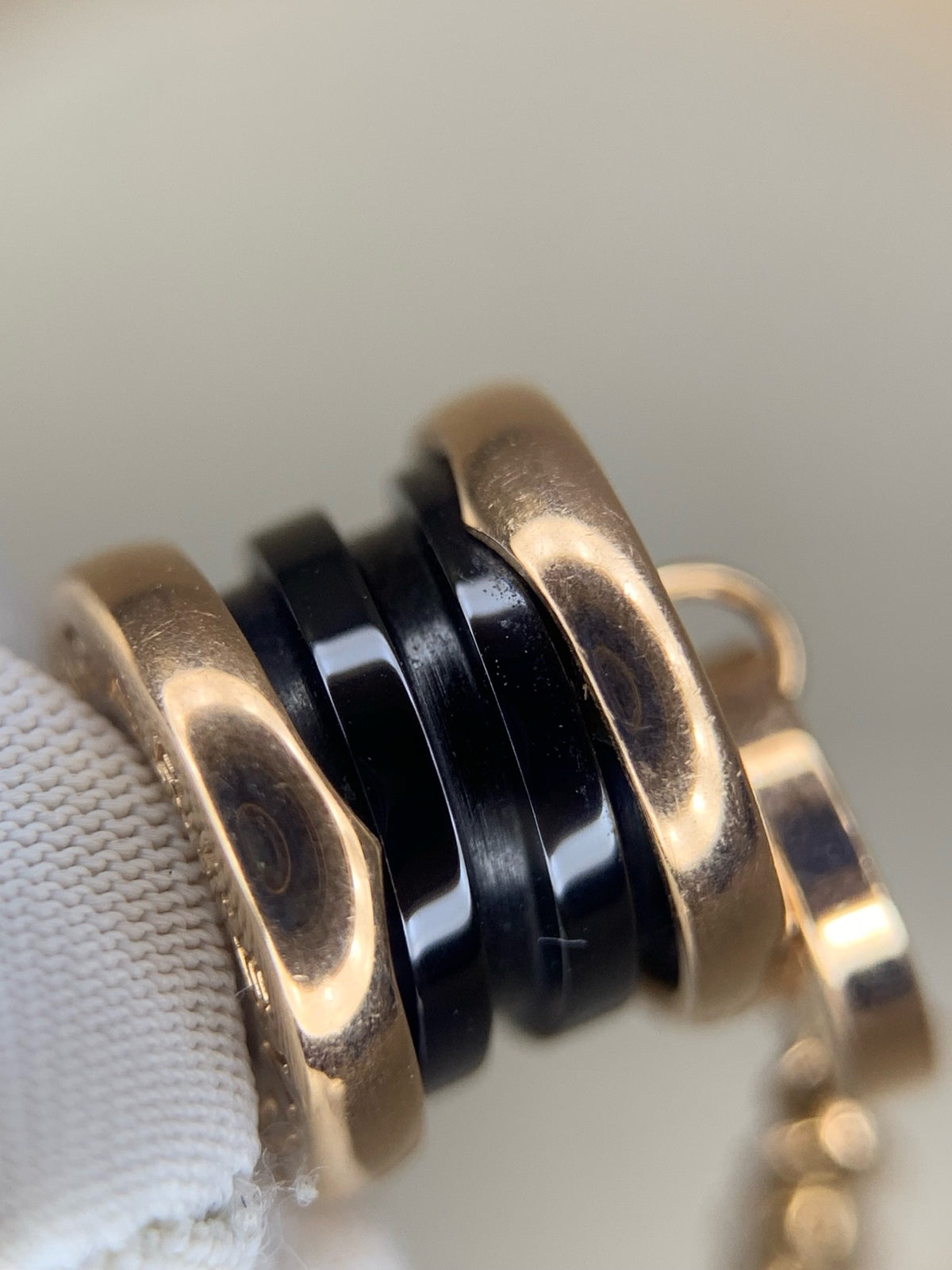 Bulgari - B.zero1 SM - 18 kt rose gold and black ceramic - Multicolour - (SM)