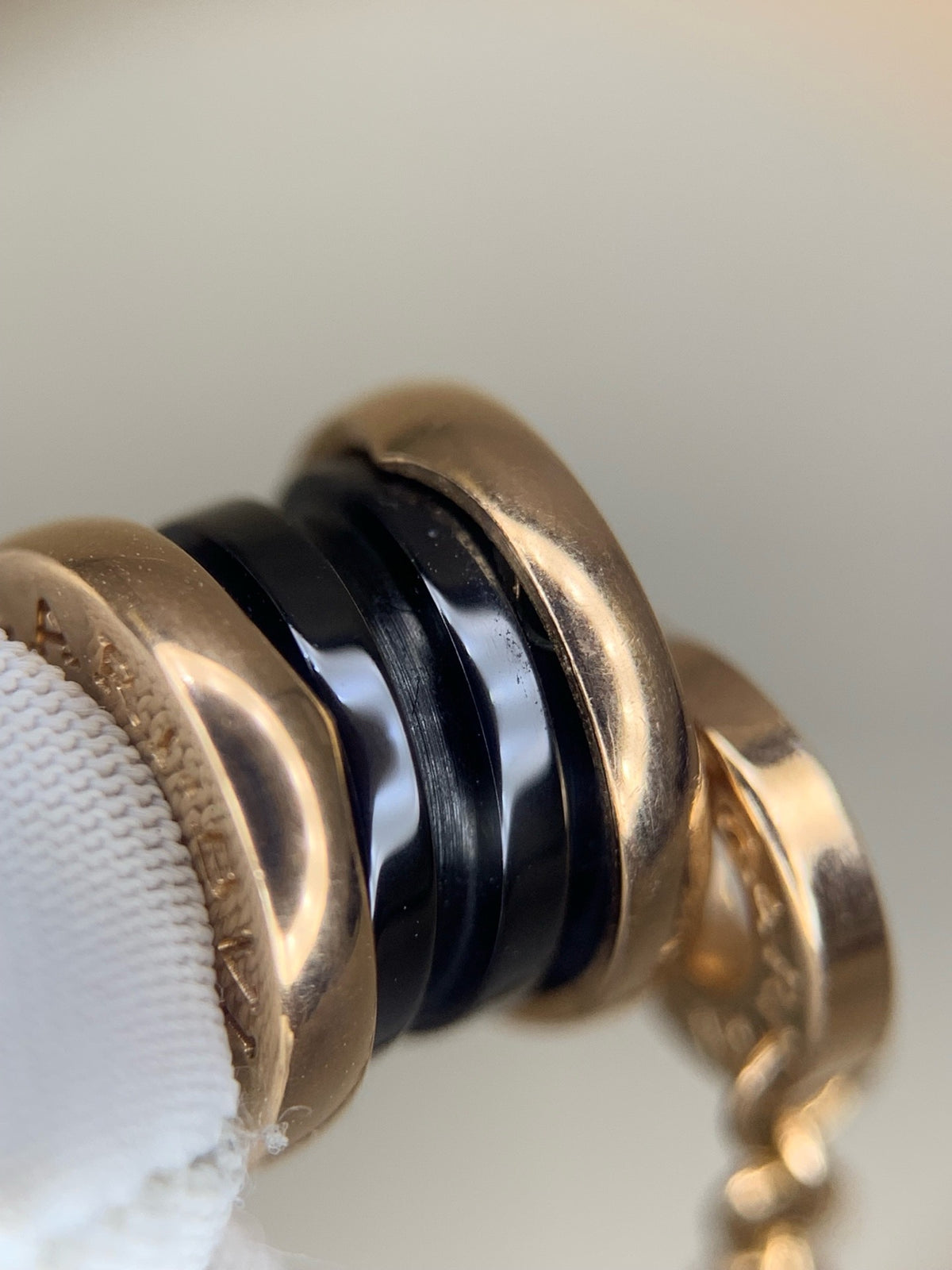 Bulgari - B.zero1 SM - 18 kt rose gold and black ceramic - Multicolour - (SM)