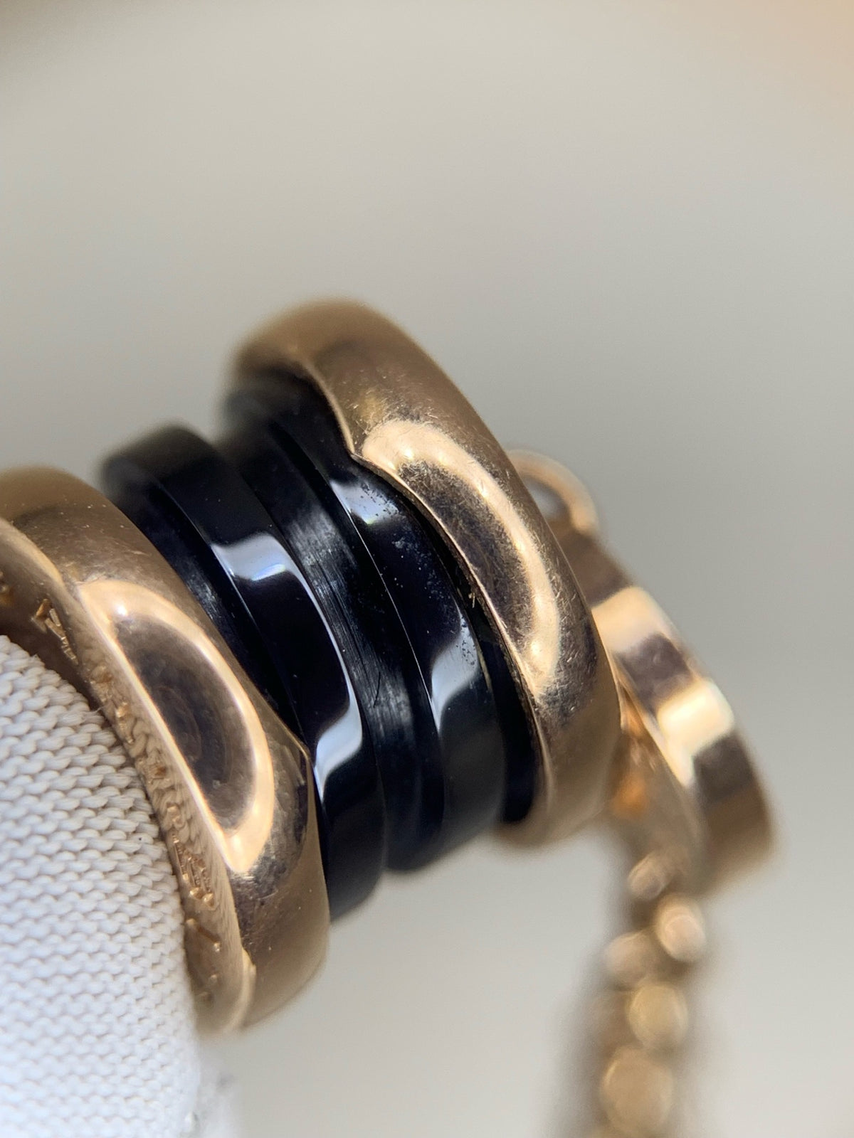 Bulgari - B.zero1 SM - 18 kt rose gold and black ceramic - Multicolour - (SM)