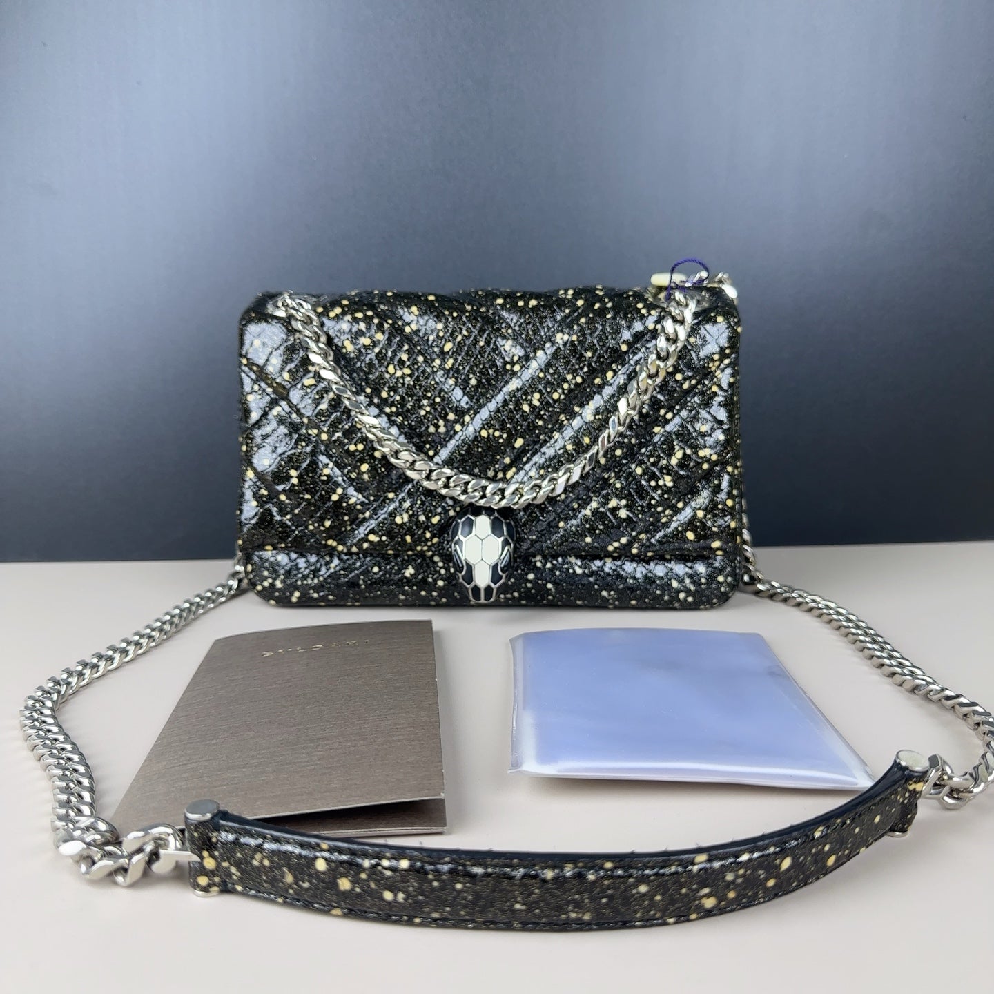 Bulgari - Serpenti Cabochon - Leather - Black - (mini)