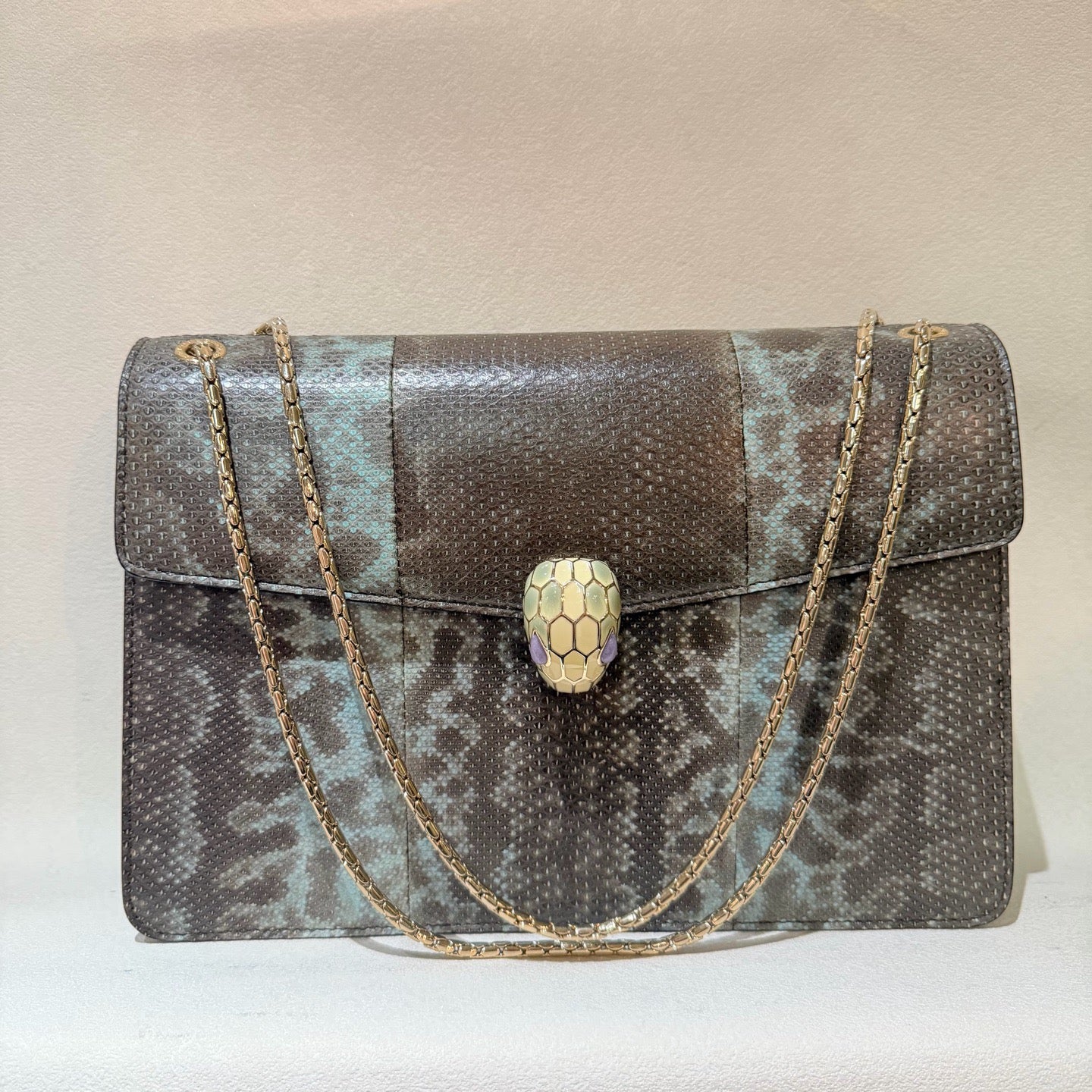 Bulgari - Serpenti - Exotic leathers - Snakeskin - Brown - (mini)