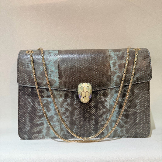 Bulgari - Serpenti - Exotic leathers - Snakeskin - Brown - (mini)