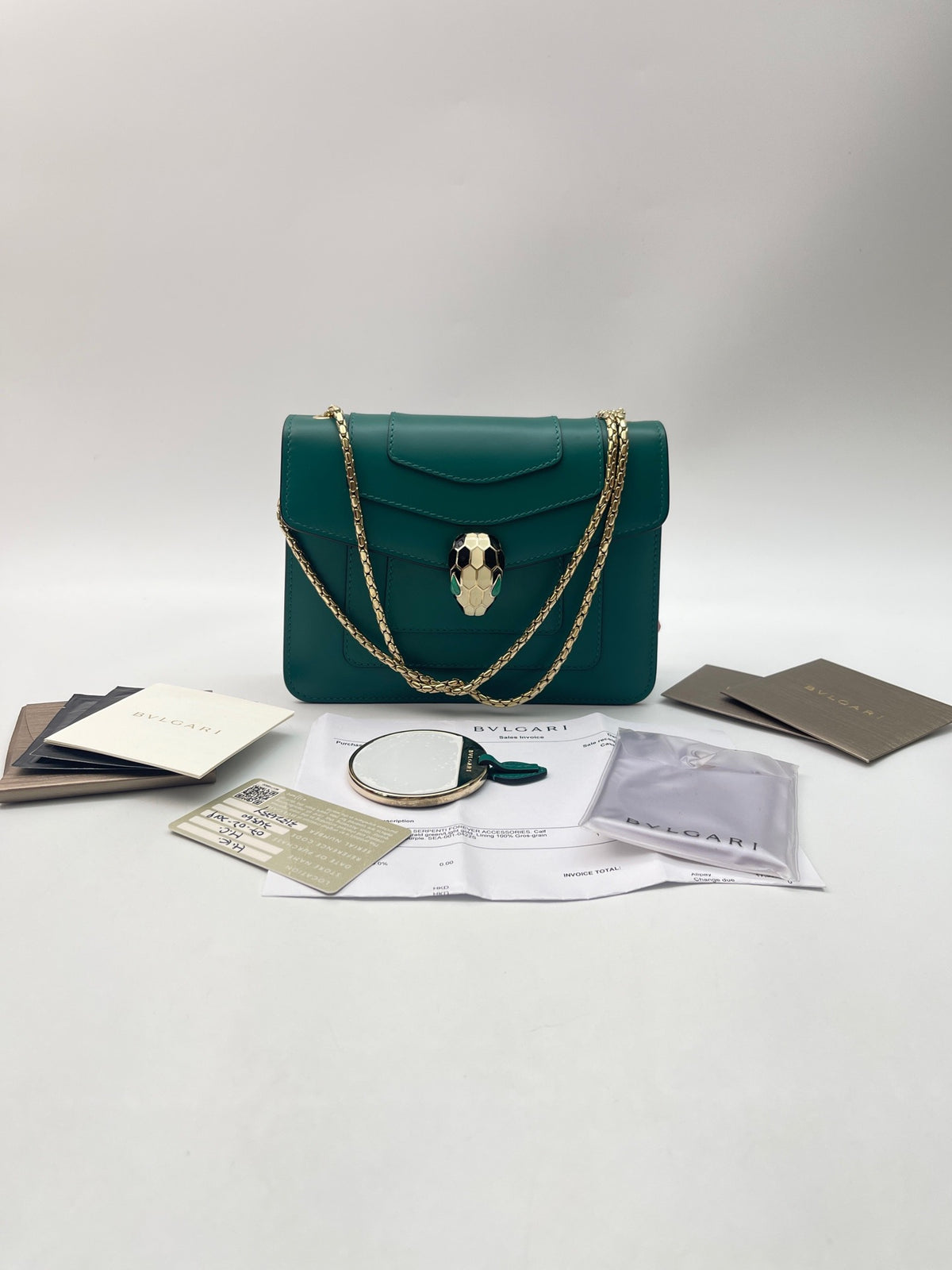 Bulgari - Serpenti Forever 20 - Leather - Green - (Small)