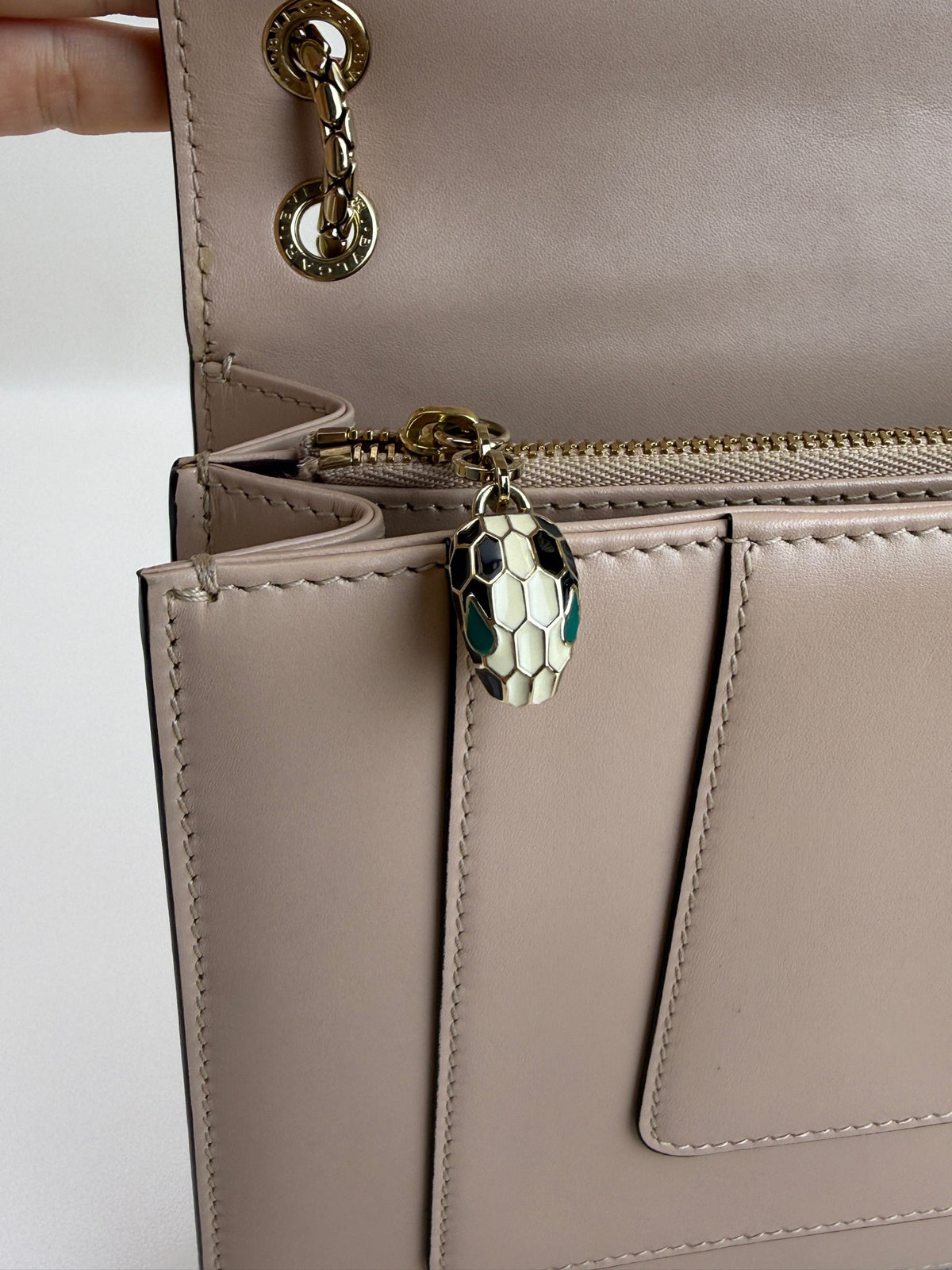 Bulgari - Serpenti Forever - Leather - Beige