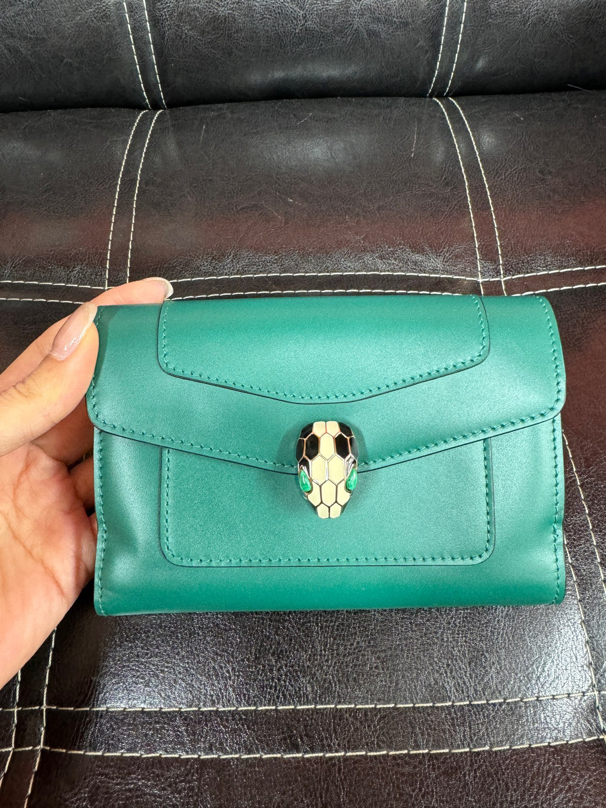 Bulgari - Serpenti Forever - Leather - Green - (small)
