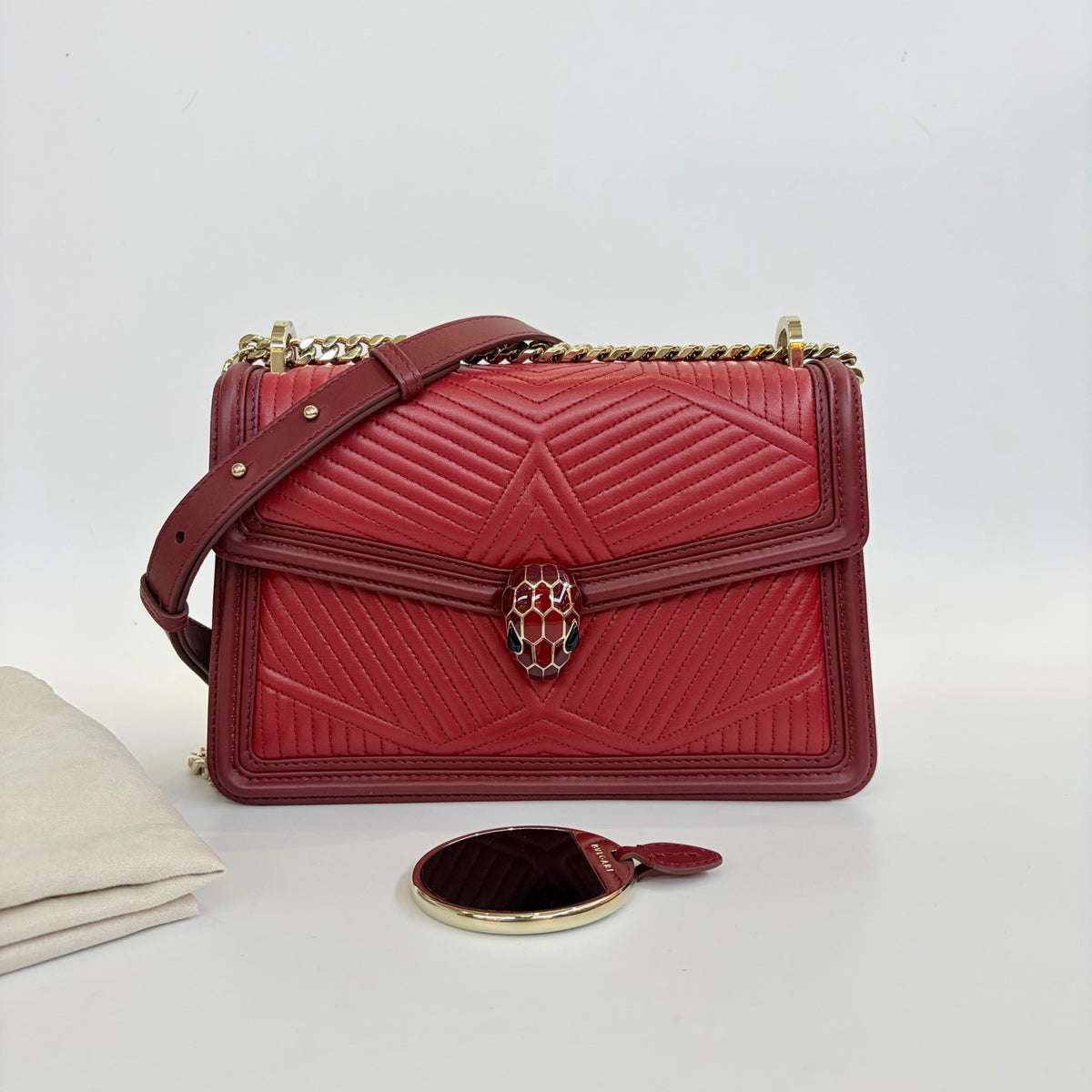 Bulgari - Serpenti Forever - Leather - Red