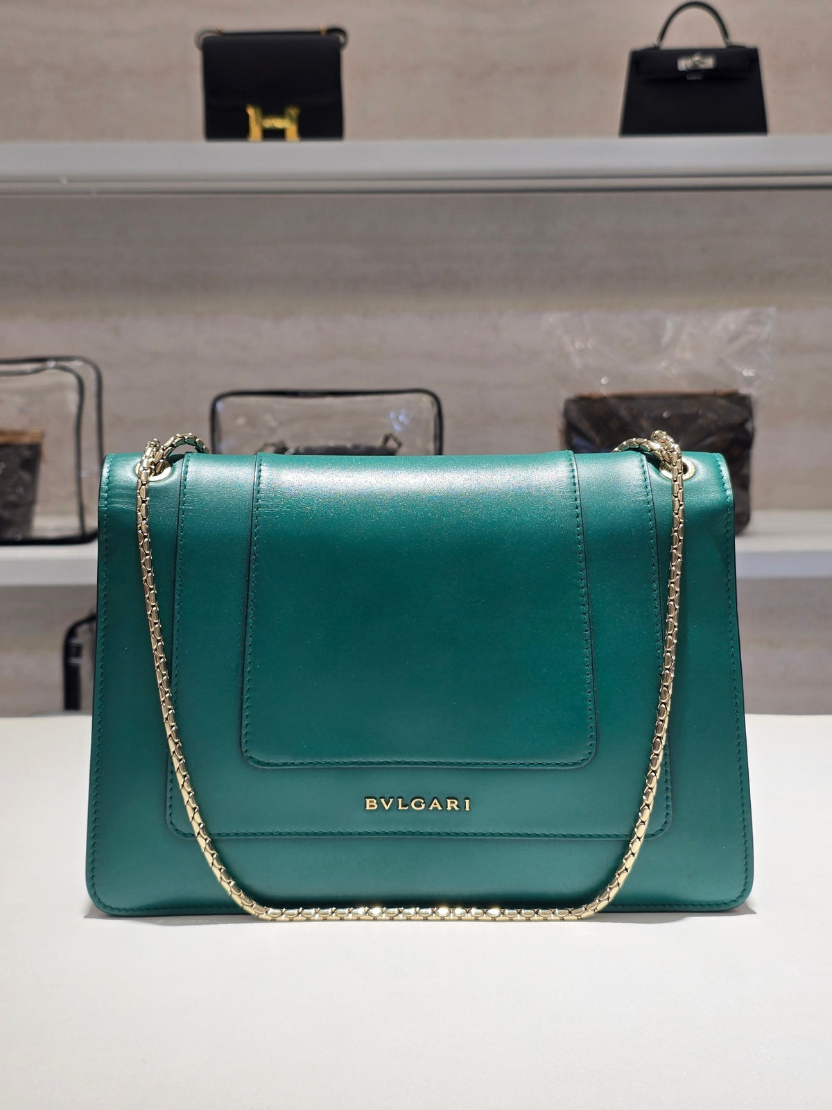 Bulgari - Serpenti Forever Medium - Leather - Green - (Medium)