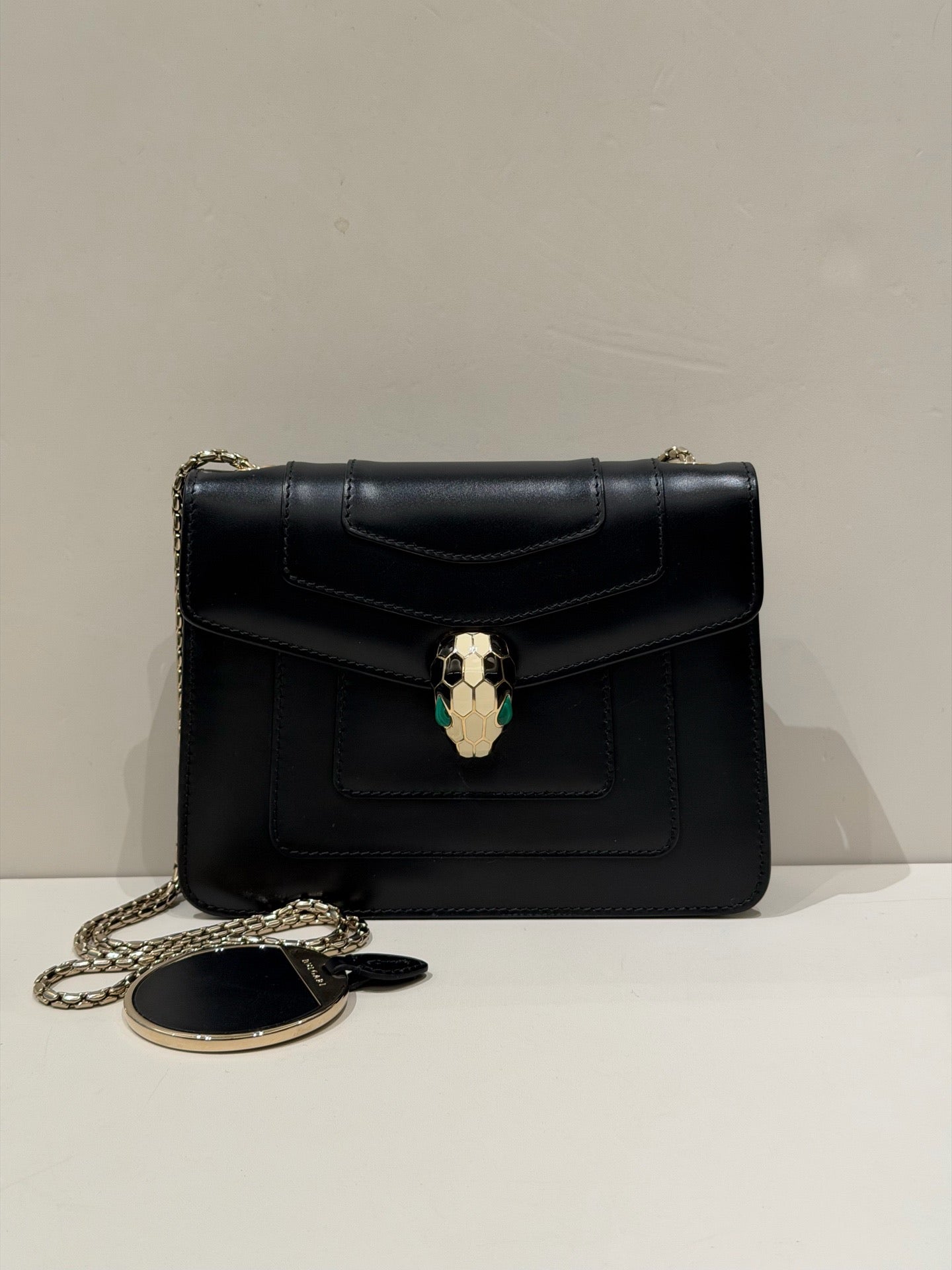 Bulgari - Serpenti Forever WOC - Leather - Black - (mini)