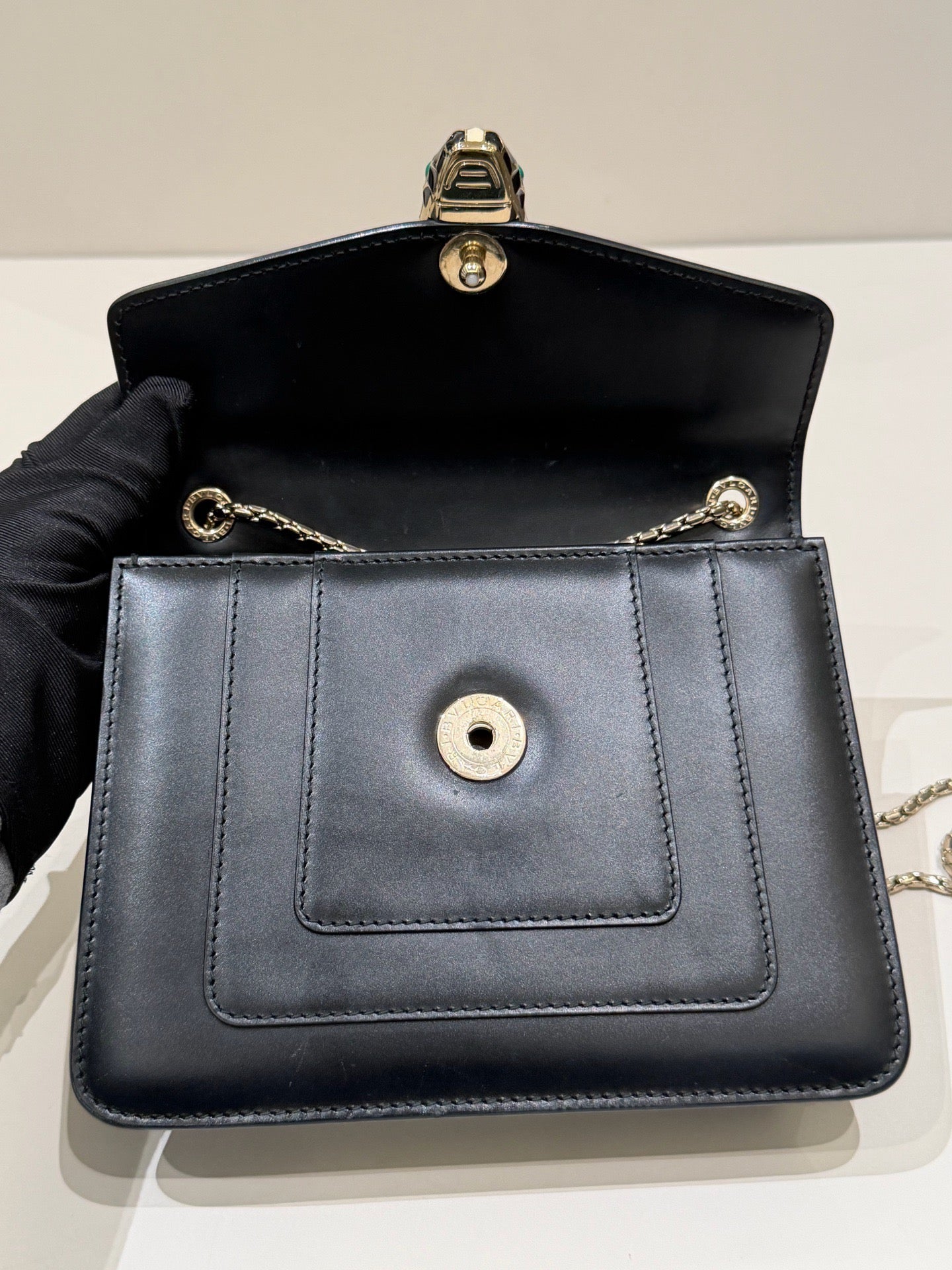 Bulgari - Serpenti Forever WOC - Leather - Black - (mini)