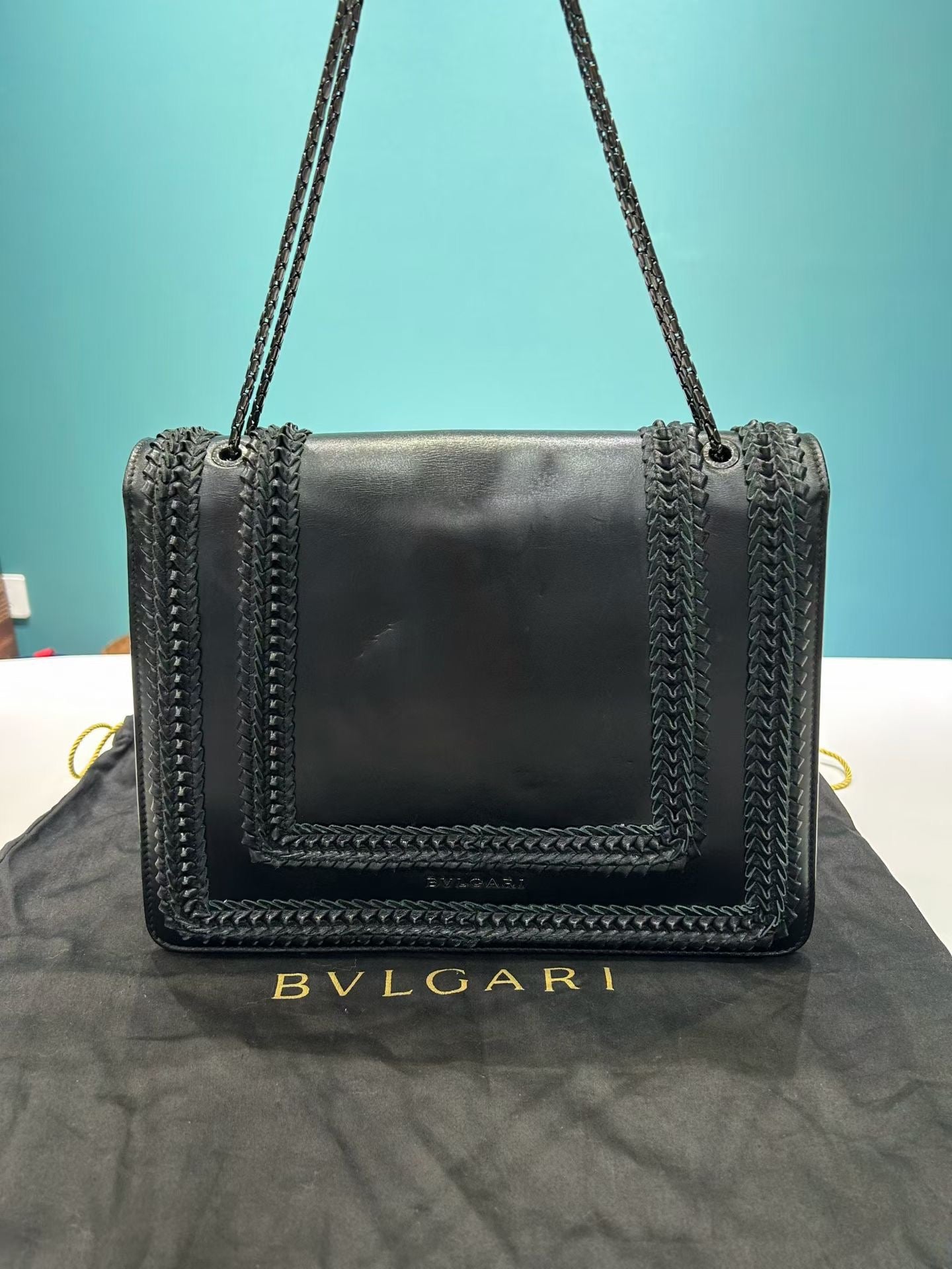 Bulgari - Serpenti - Leather - Black - (Large)
