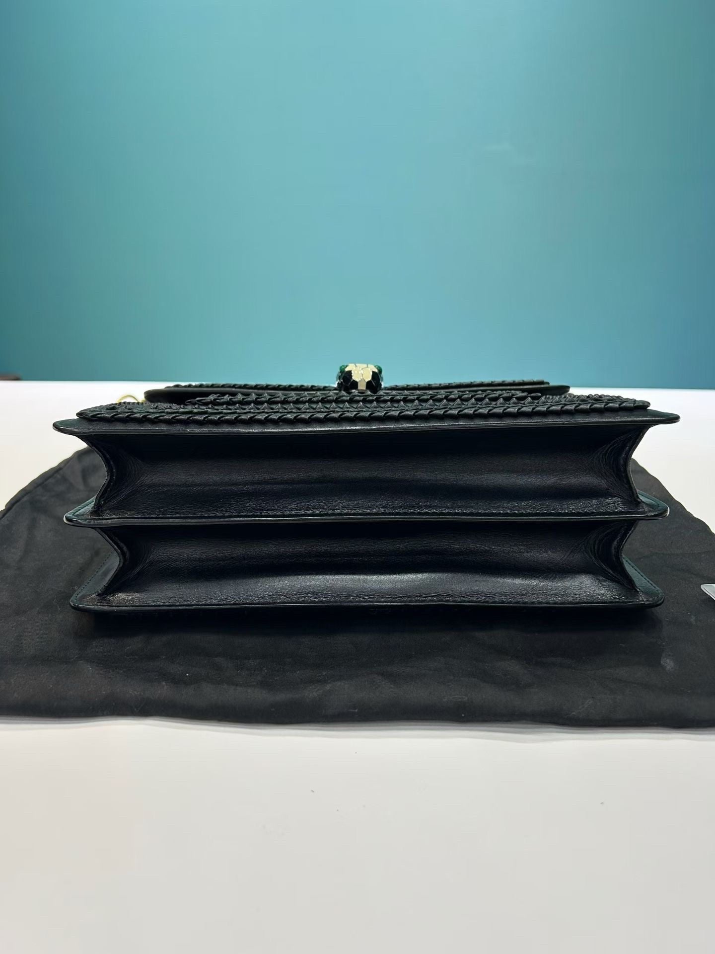 Bulgari - Serpenti - Leather - Black - (Large)