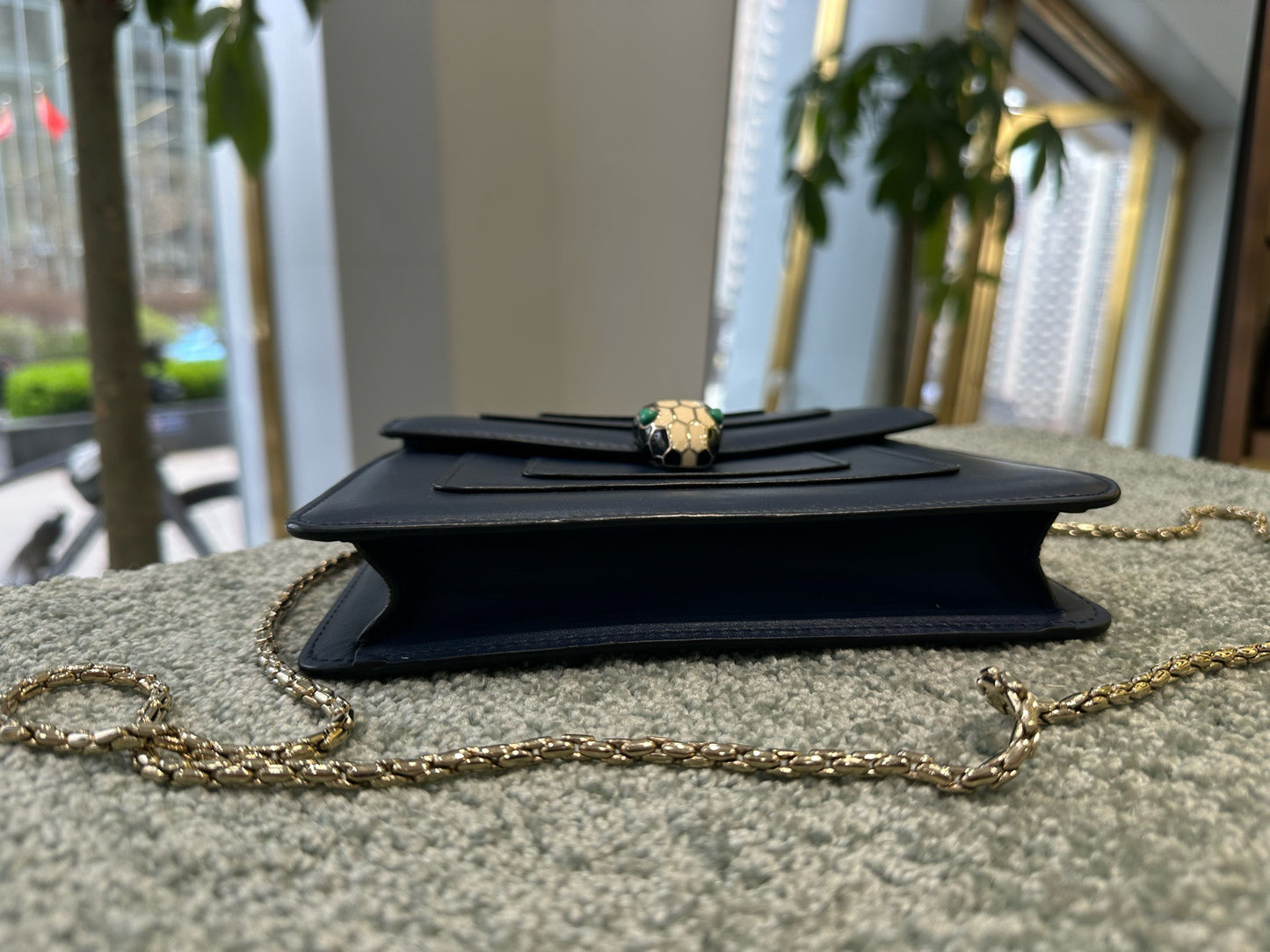 Bulgari - Serpenti - Leather - Blue - (mini)