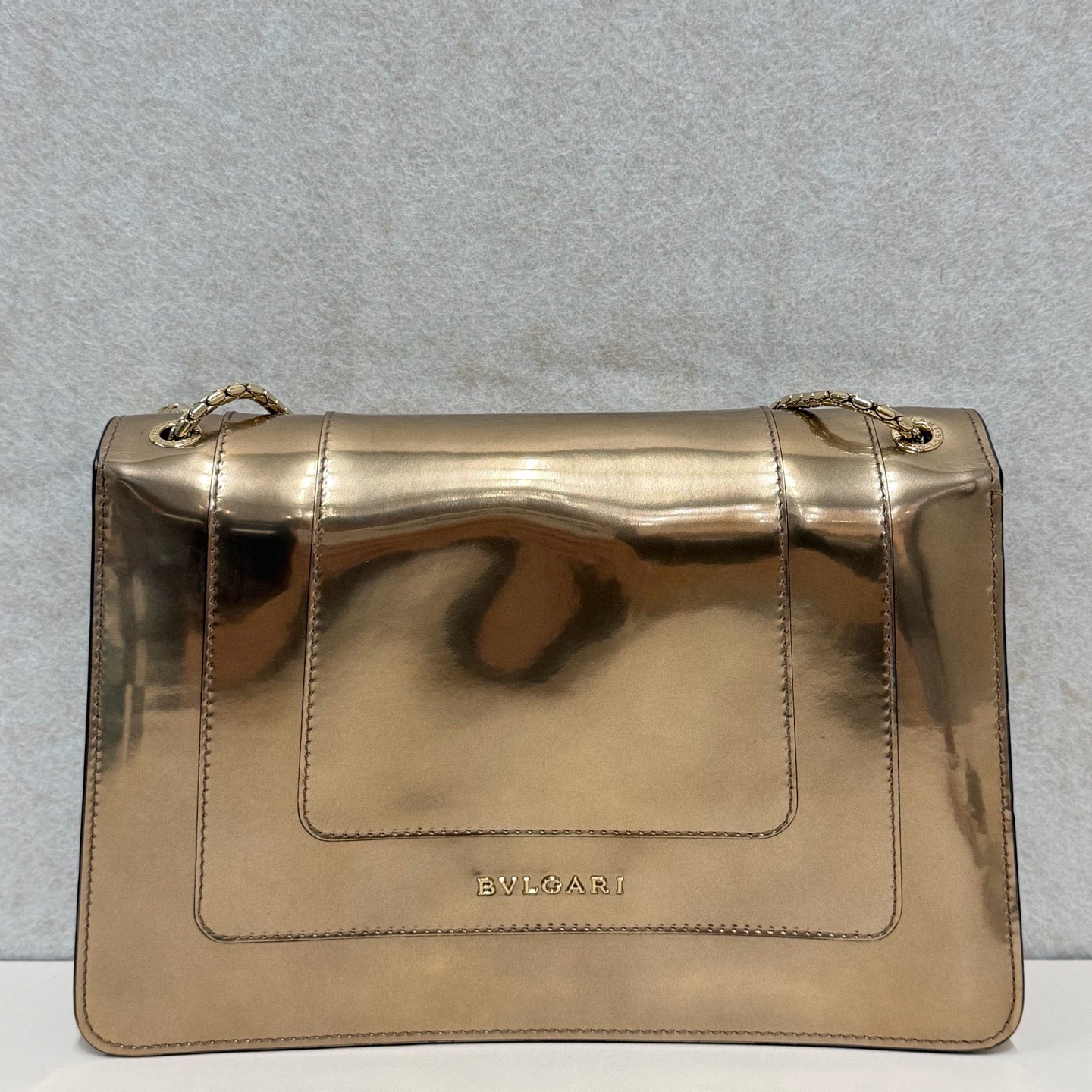 Bulgari - Serpenti - Leather - Gold - (mini)