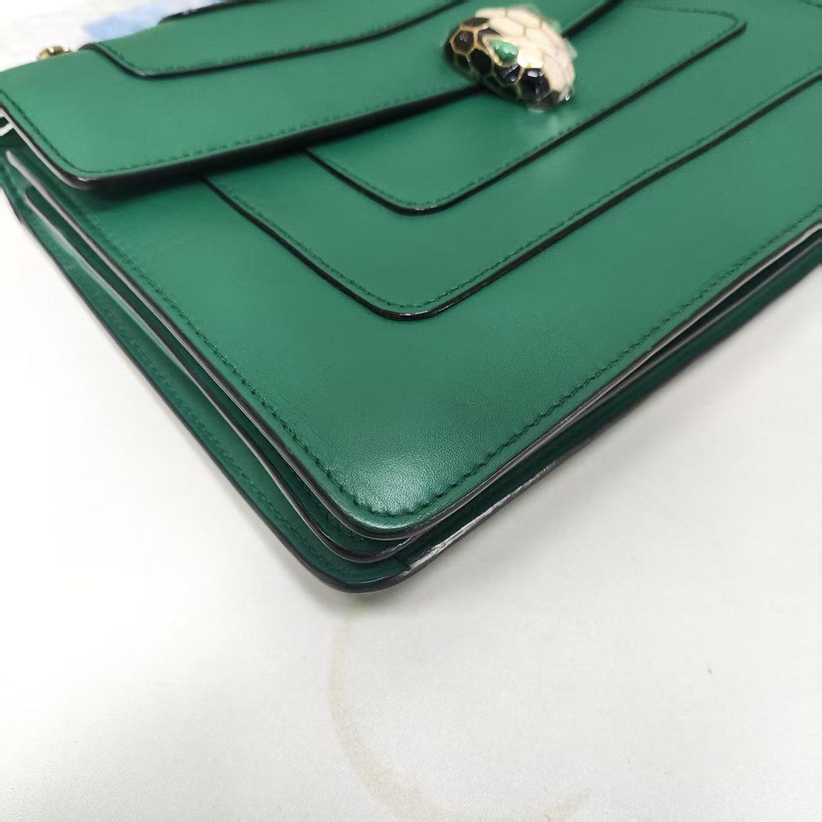 Bulgari - Serpenti - Leather - Green - (medium)